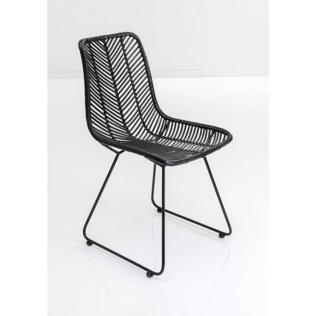 Sedia Moderna Ko Lanta Nero | Collezione Iconica KARE Design
