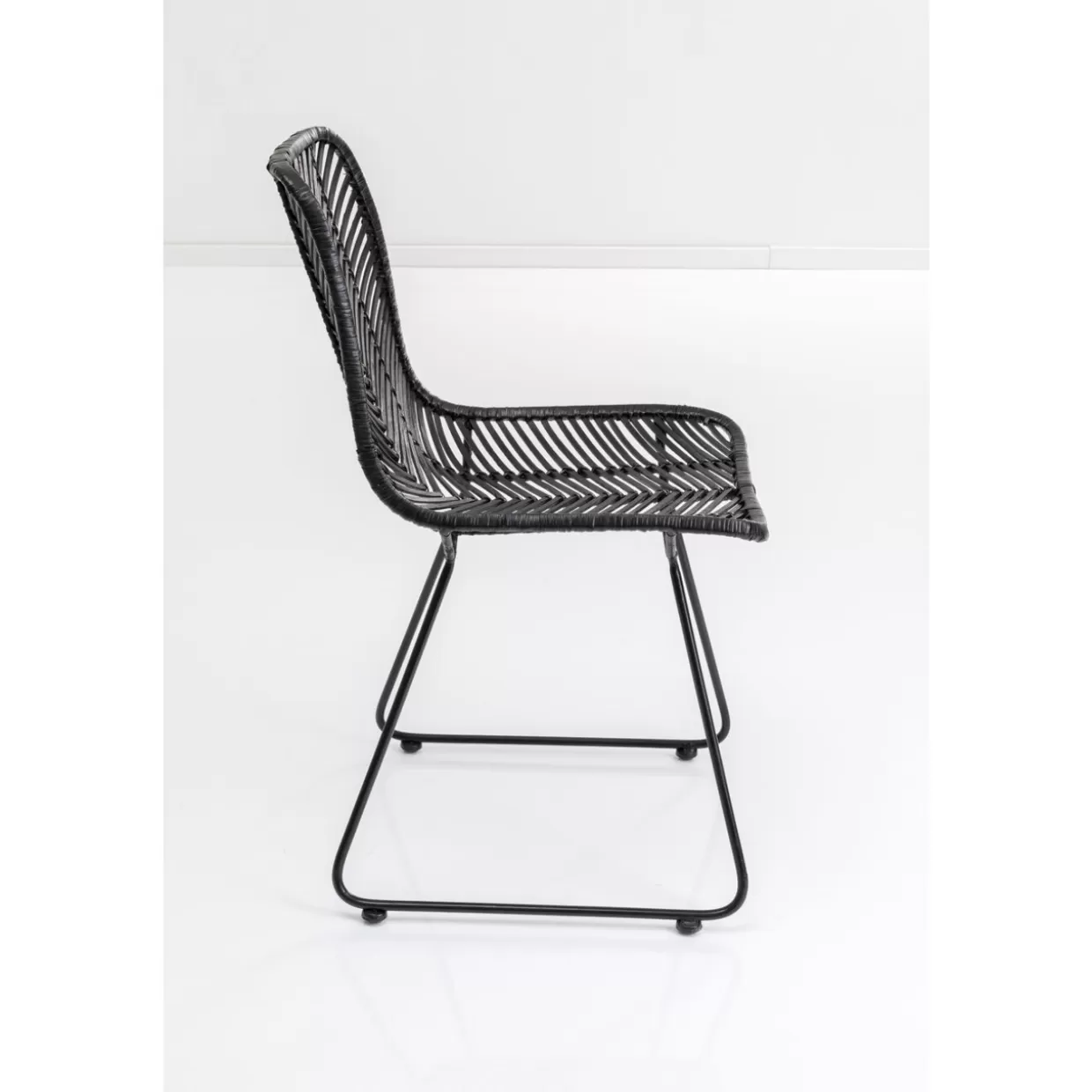 Sedia Moderna Ko Lanta Nero | Collezione Iconica KARE Design