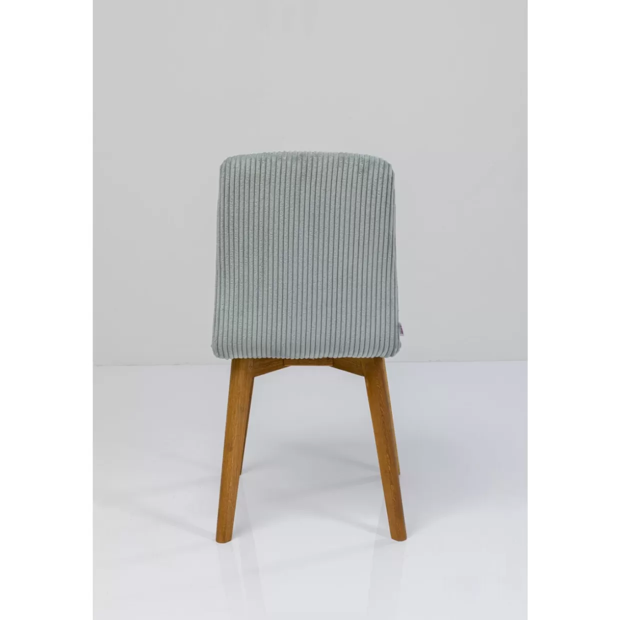 KARE Design - Sedia Lara in Velluto Cord Blu, Arredamento Moderno per Soggiorno