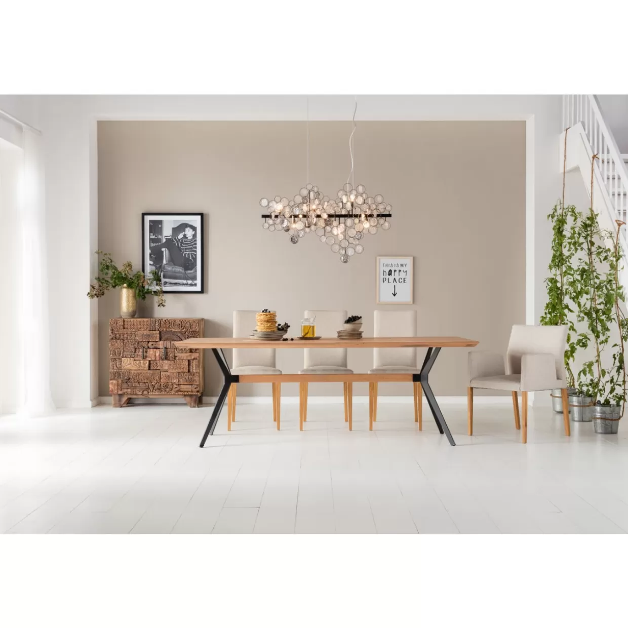 Sedia Moderna Mara in Ecru - Design Esclusivo KARE per Arredamento Contemporaneo