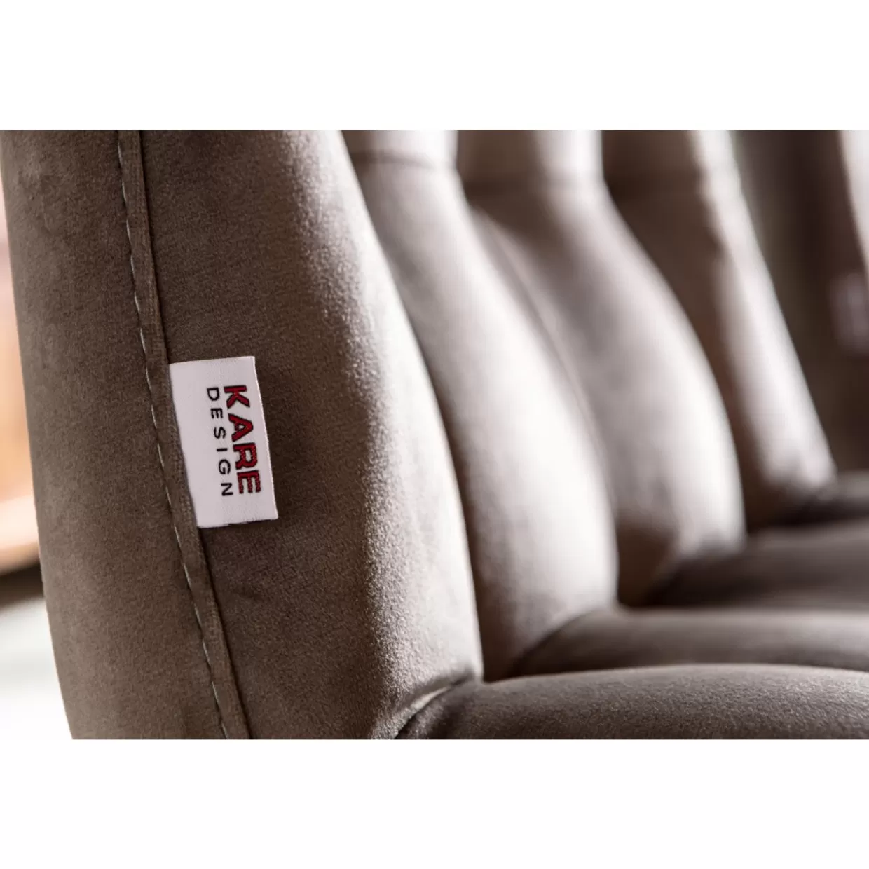 Sedia Moritz in velluto grigio argento - Eleganza senza tempo by KARE Design