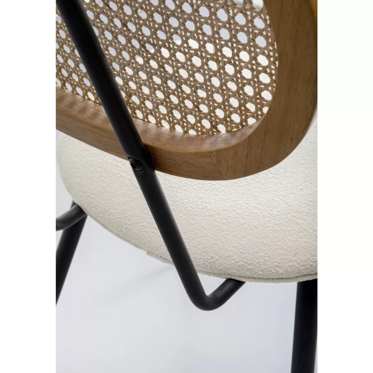 Sedia Design KARE Rosali - Rivestimento Cremoso per Salotto Elegante