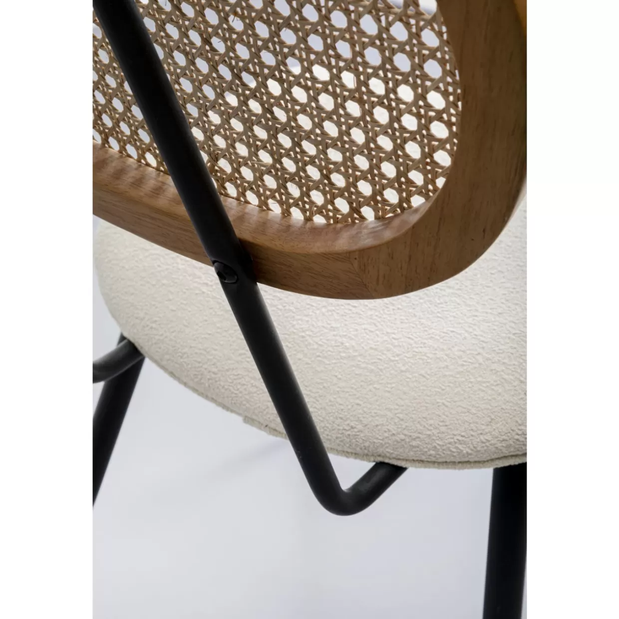 Sedia Design KARE Rosali - Rivestimento Cremoso per Salotto Elegante