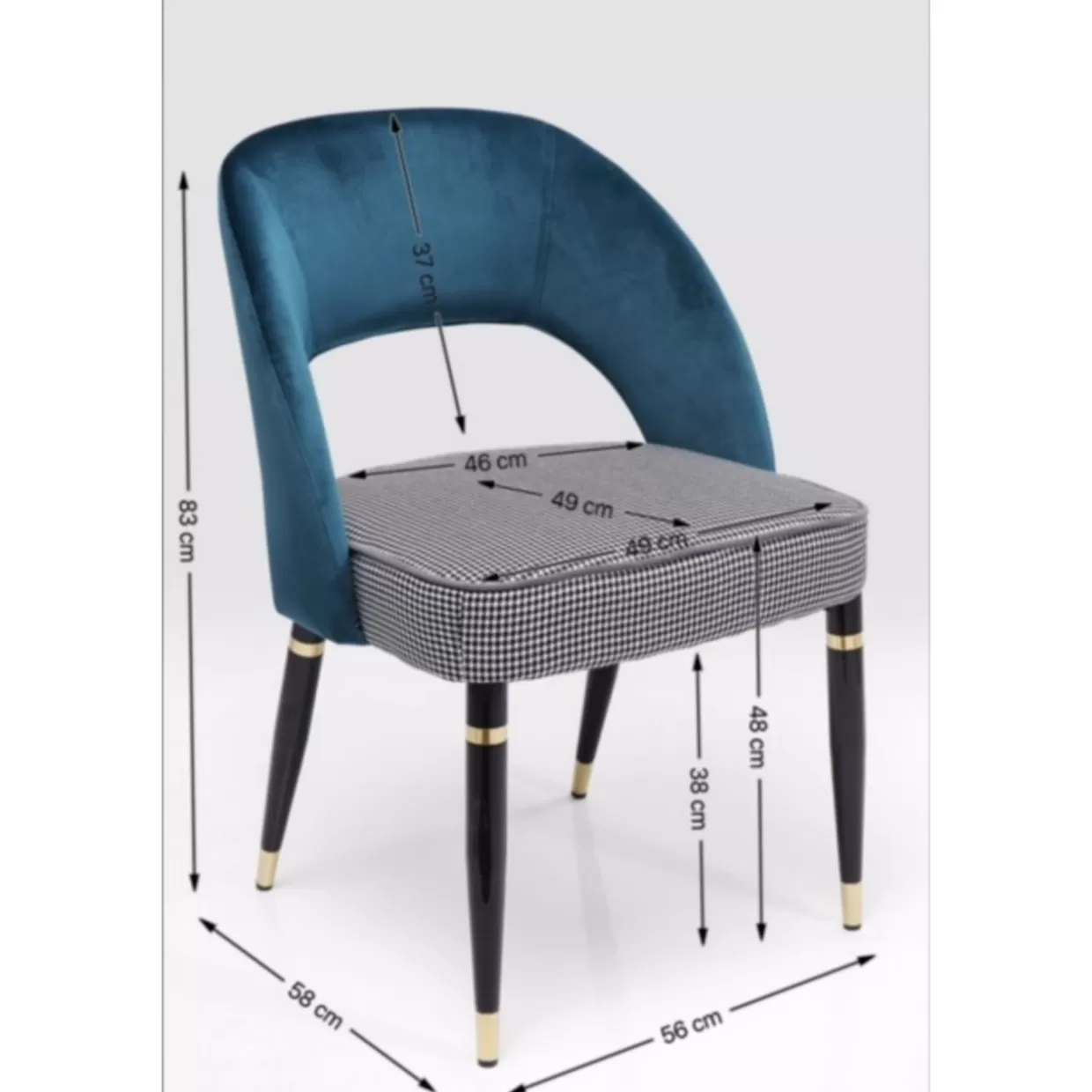 Samantha Petrol - Poltrona Elegante con Design Contemporaneo | Arredi Firmati KARE