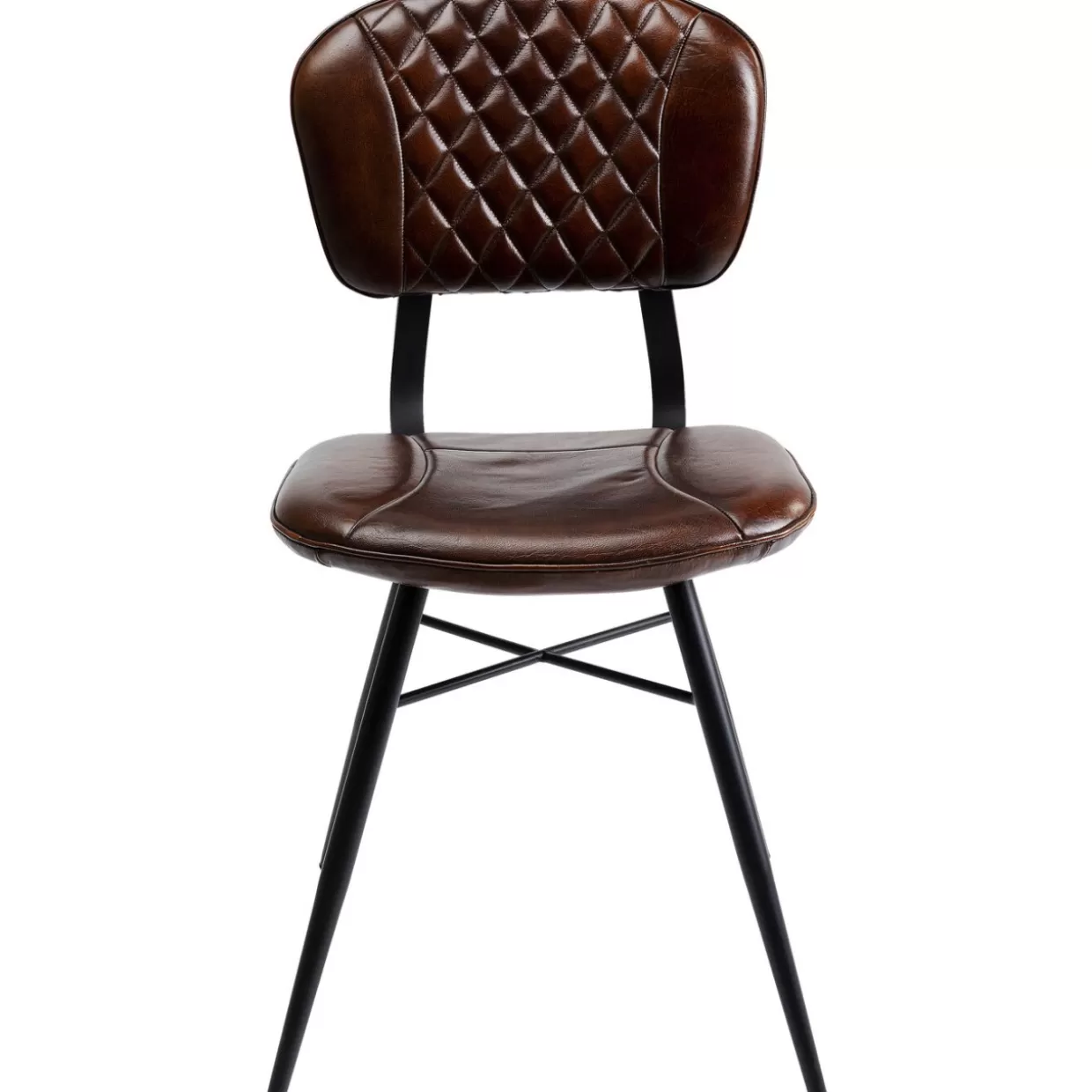Sedia Samba in Pelle Marrone - Design Esclusivo KARE per un'eleganza senza tempo