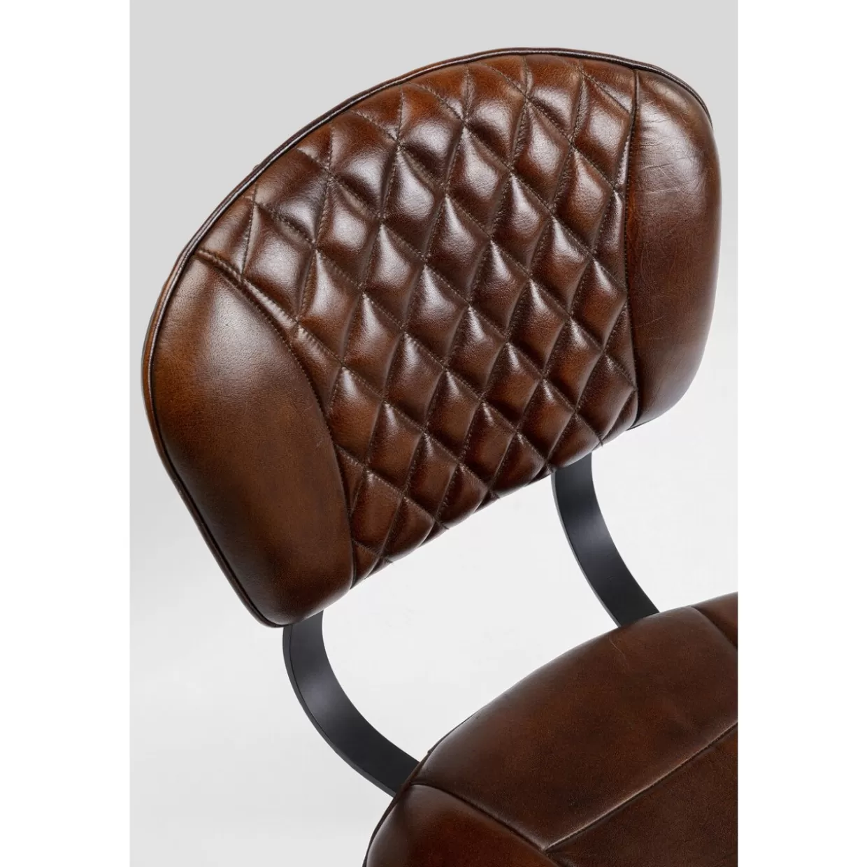 Sedia Samba in Pelle Marrone - Design Esclusivo KARE per un'eleganza senza tempo