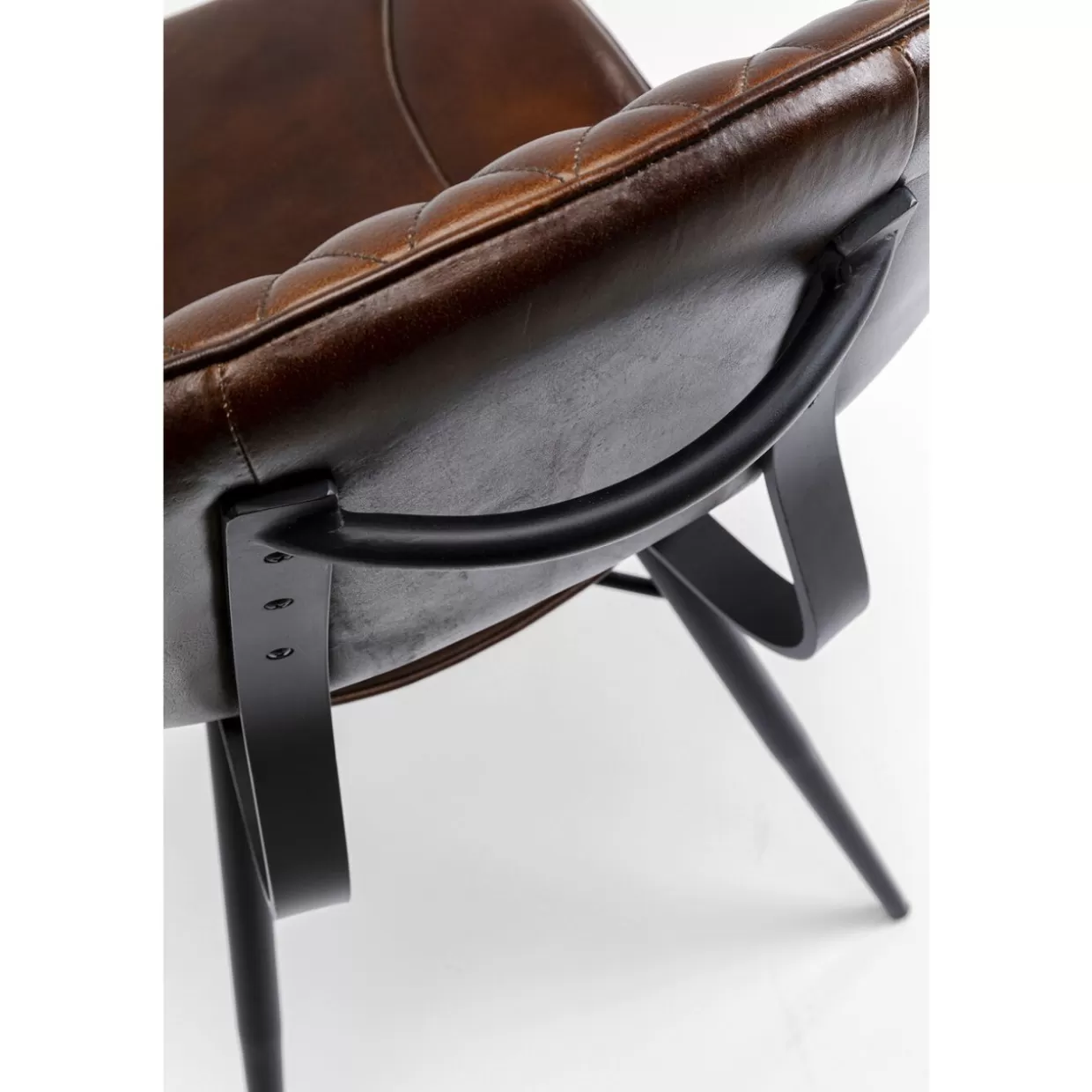 Sedia Samba in Pelle Marrone - Design Esclusivo KARE per un'eleganza senza tempo