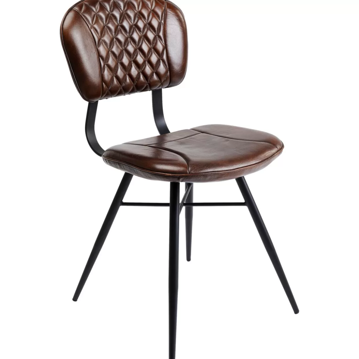 Sedia Samba in Pelle Marrone - Design Esclusivo KARE per un'eleganza senza tempo