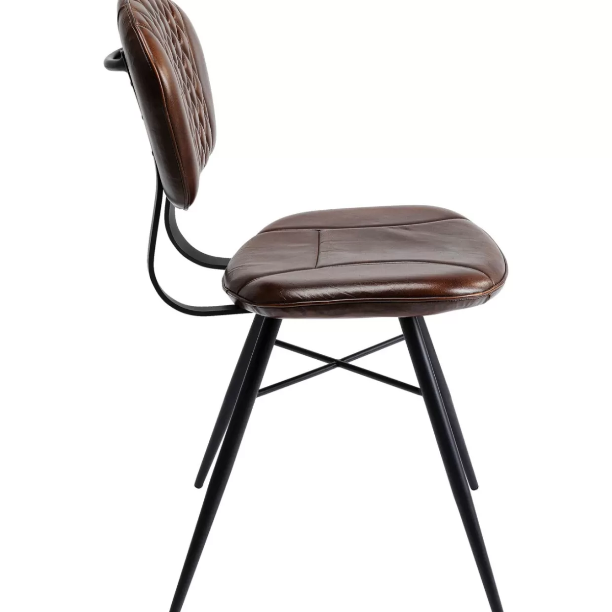 Sedia Samba in Pelle Marrone - Design Esclusivo KARE per un'eleganza senza tempo