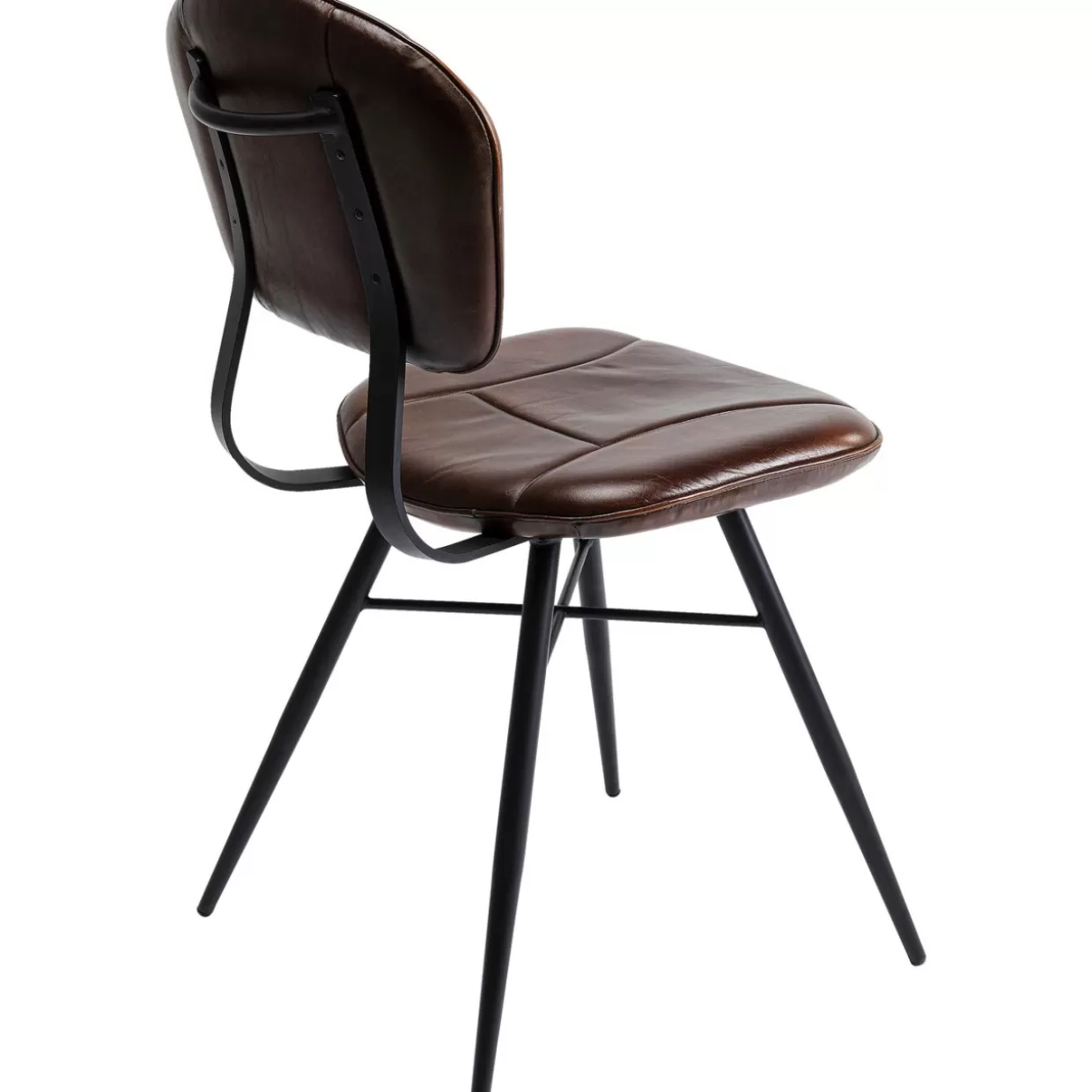 Sedia Samba in Pelle Marrone - Design Esclusivo KARE per un'eleganza senza tempo
