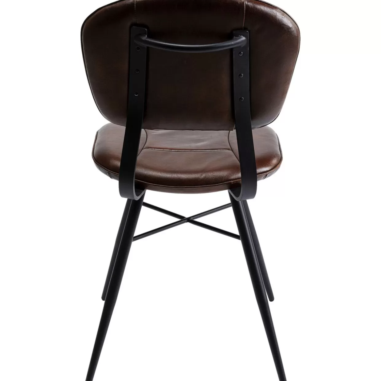 Sedia Samba in Pelle Marrone - Design Esclusivo KARE per un'eleganza senza tempo