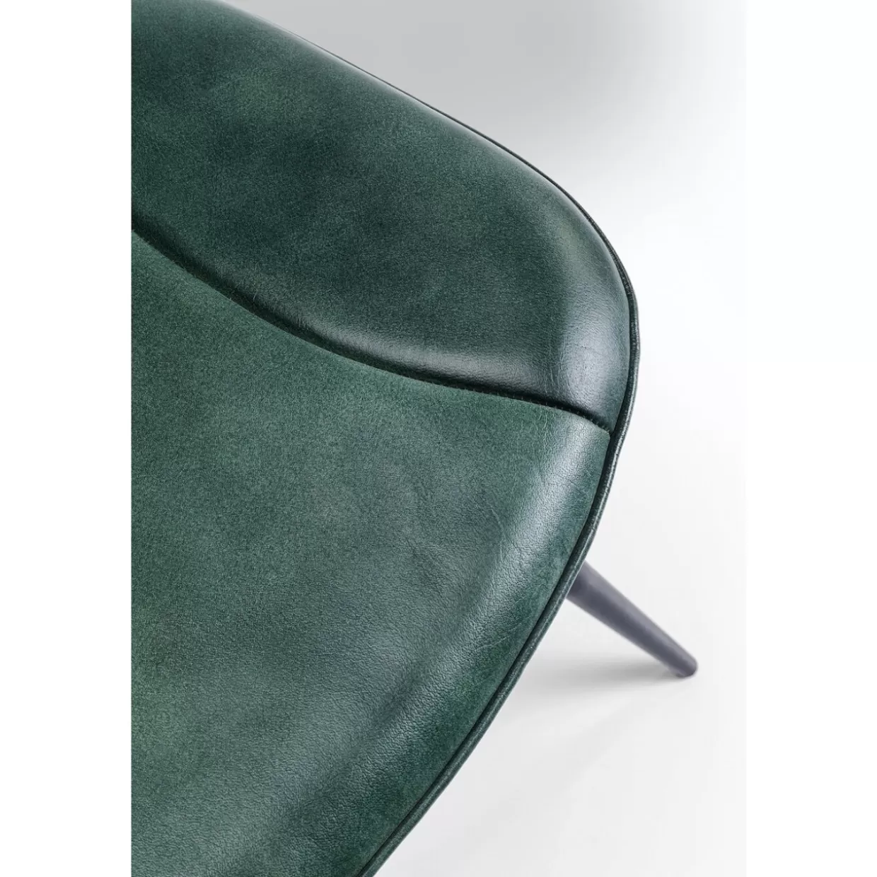 Sedia Design KARE in Pelle Verde Scuro - Modello Samba con Linee Moderne per Arredi Contemporanei