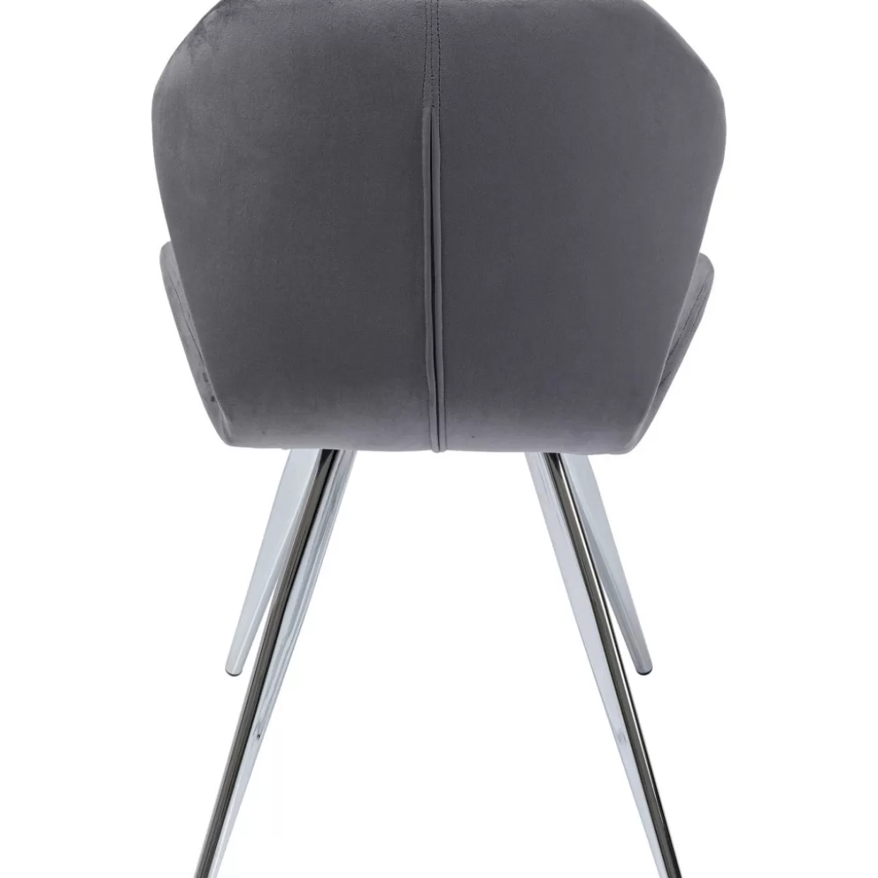 Sedia Viva Design Esclusivo KARE - Confort Moderno con Struttura Cromata Grigio Chiaro