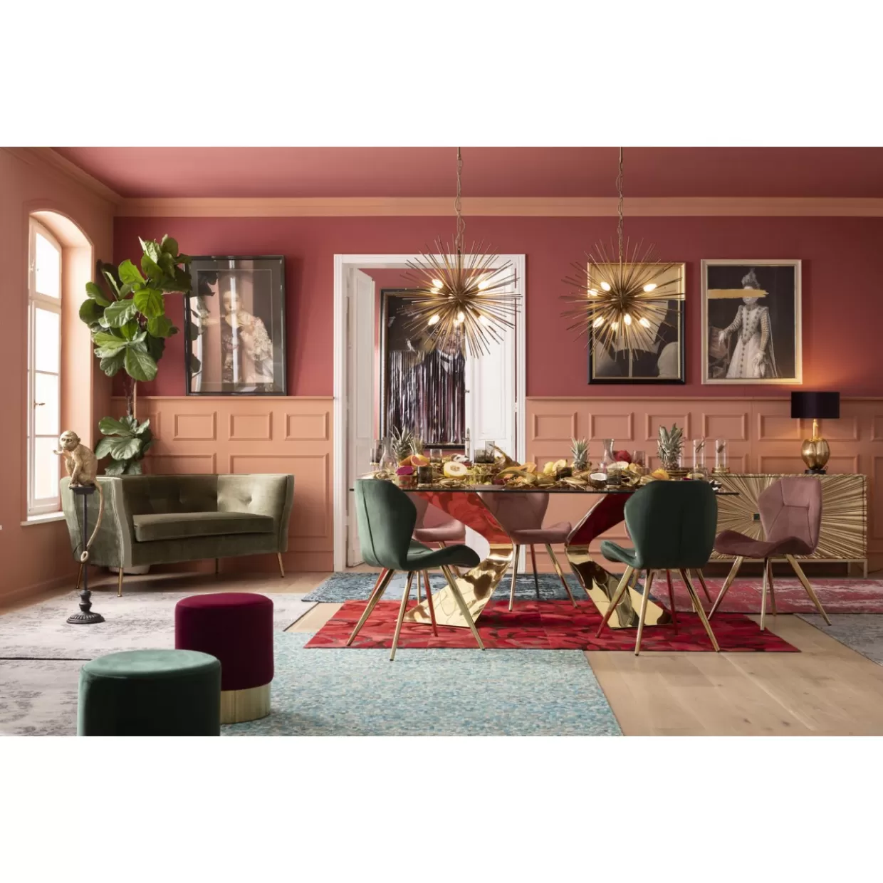 KARE Viva Rose - Sedia Iconica con Rivisitazione Moderna | Design Avanguardista per Interni | Schienale Avvolgente in Tonalità Rosé