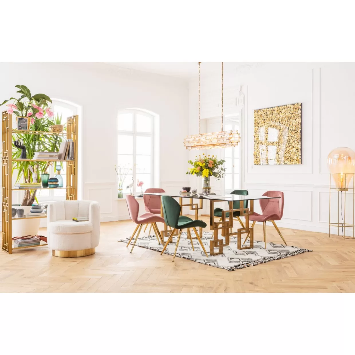 KARE Viva Rose - Sedia Iconica con Rivisitazione Moderna | Design Avanguardista per Interni | Schienale Avvolgente in Tonalità Rosé