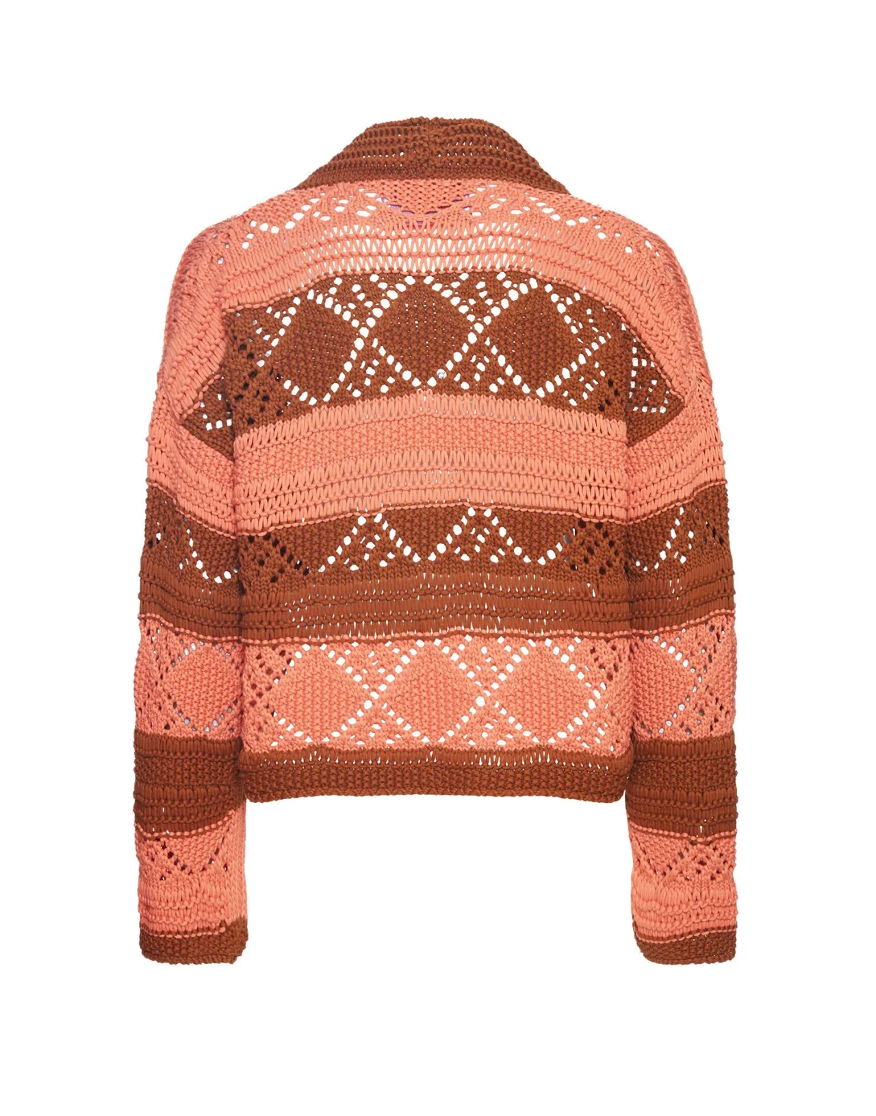 La DoubleJ Bolero Estate in Tinta Unica Rosa con Catena Intrecciata - Nuovo Design Collezione Primavera/Summer