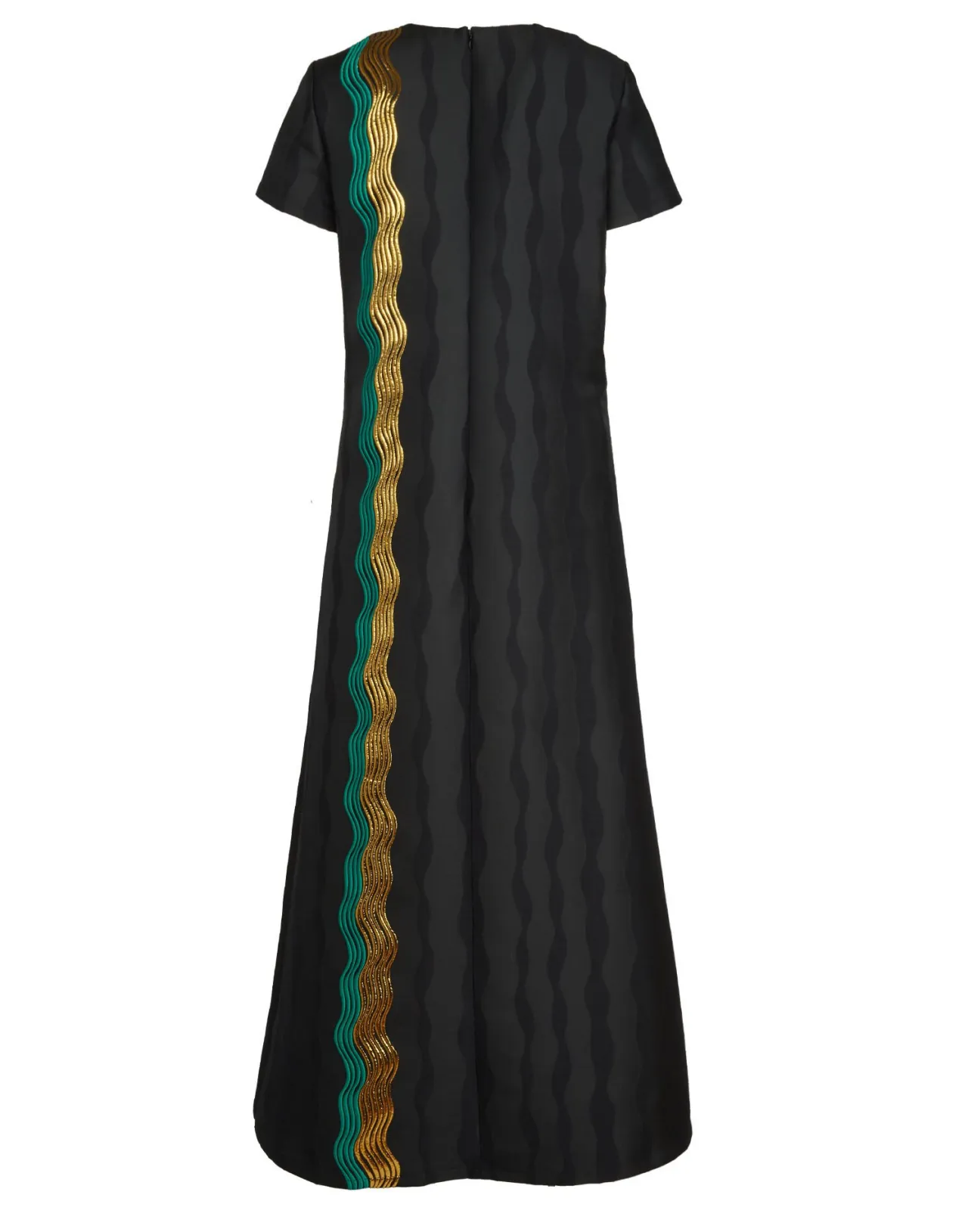 Abito Super Swing La DoubleJ - Jacquard Nero Nilo in Edizione Speciale