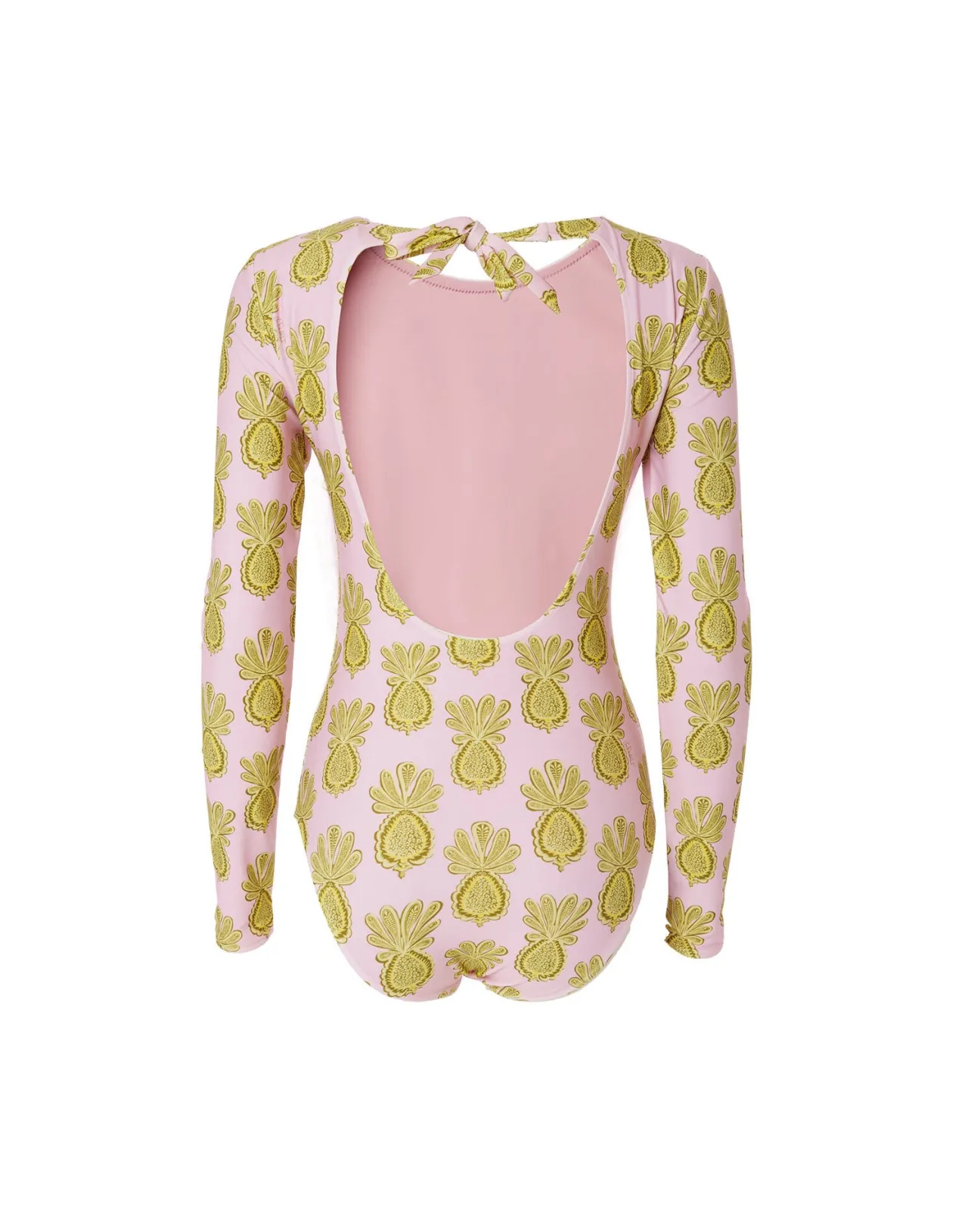 Costume da Surf La DoubleJ Stampa Tropicale Ananas e Girasoli - Tinta Rosa Delicato in Lycra Elasticizzata, Abbinamento Perfetto per l'Estate 2024 - Offerta Imperdibile