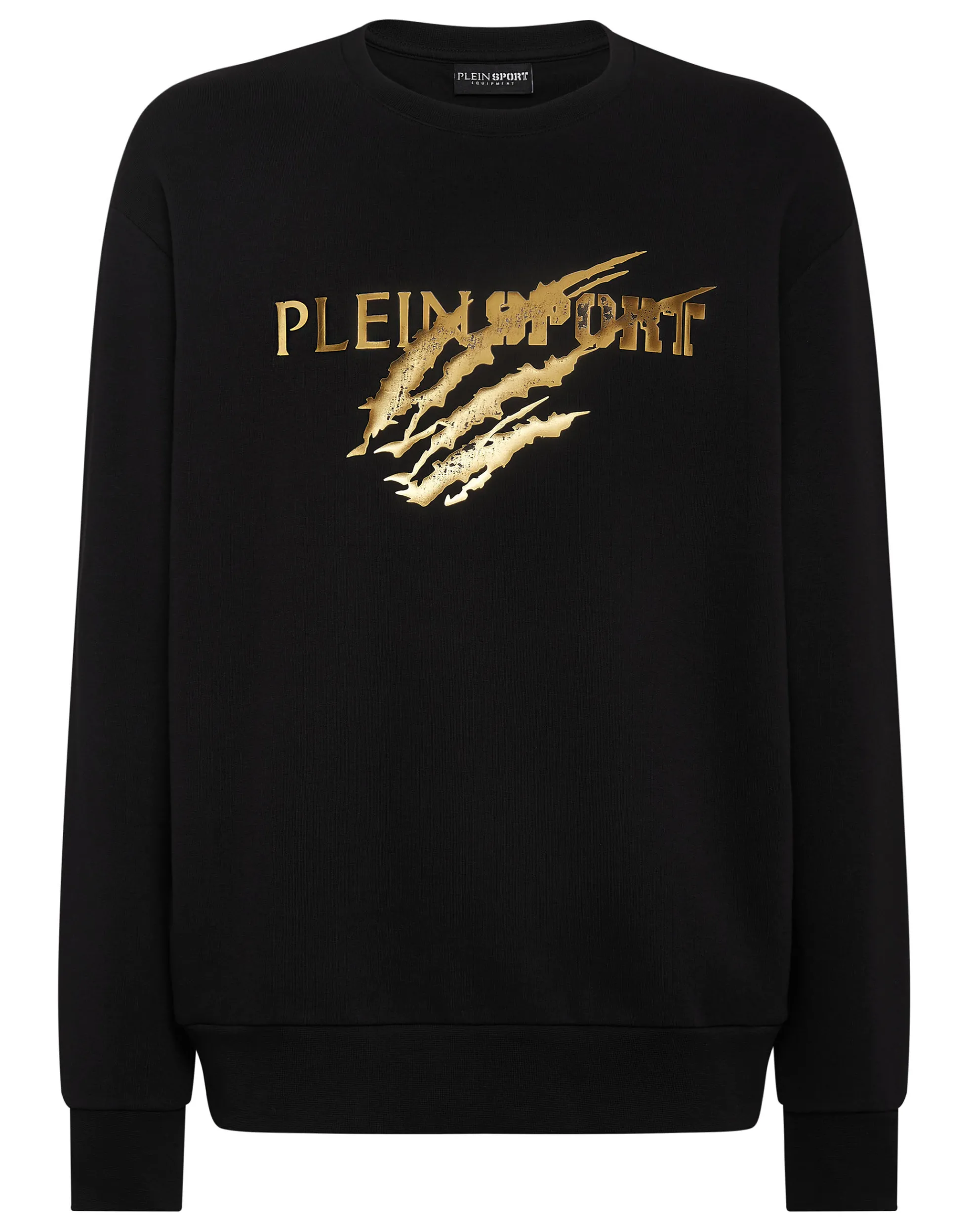 Felpa Uomo Sportiva in Pile Lunga con Design Graffiato - Plein Sport Collection