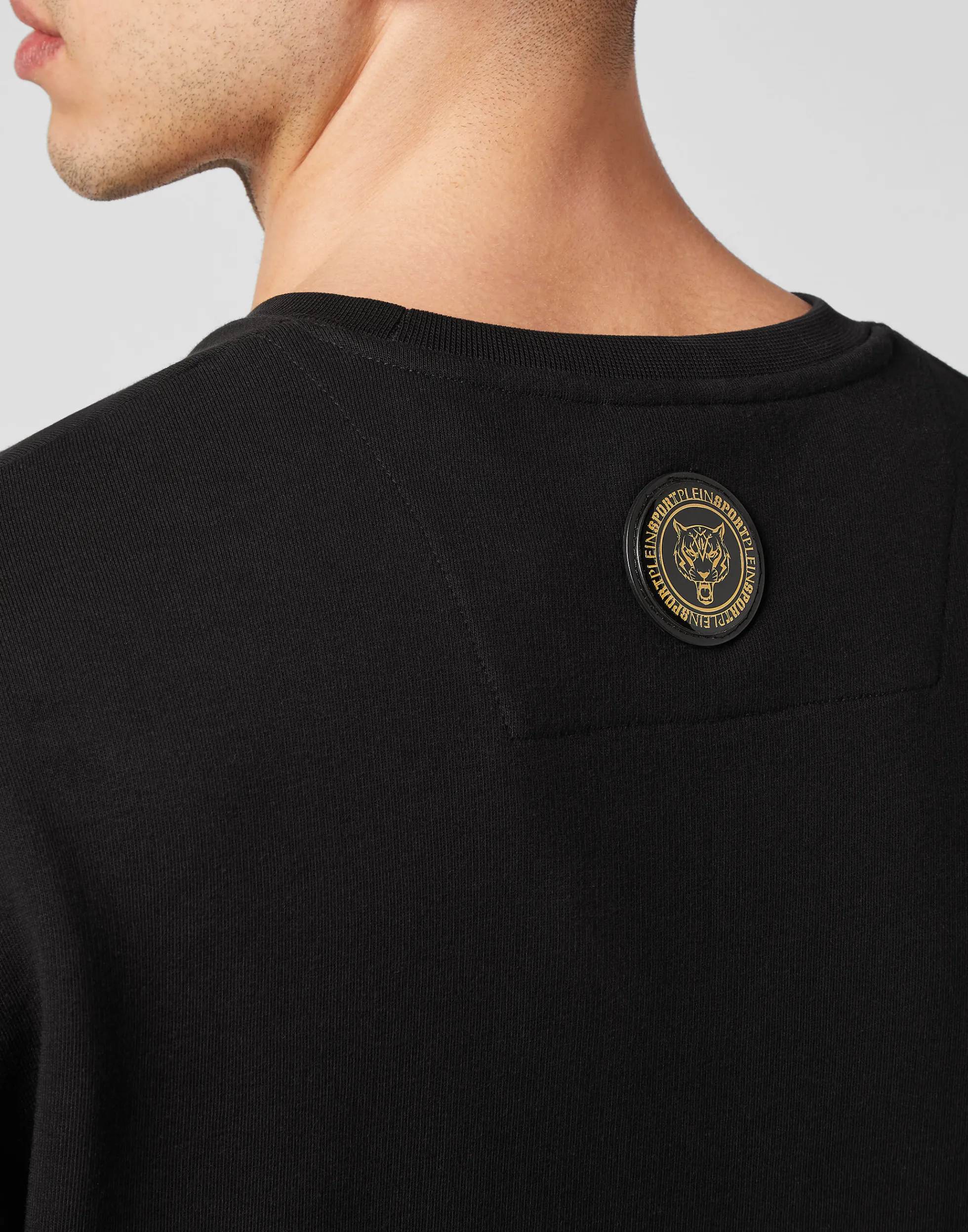 Felpa Uomo Sportiva in Pile Lunga con Design Graffiato - Plein Sport Collection