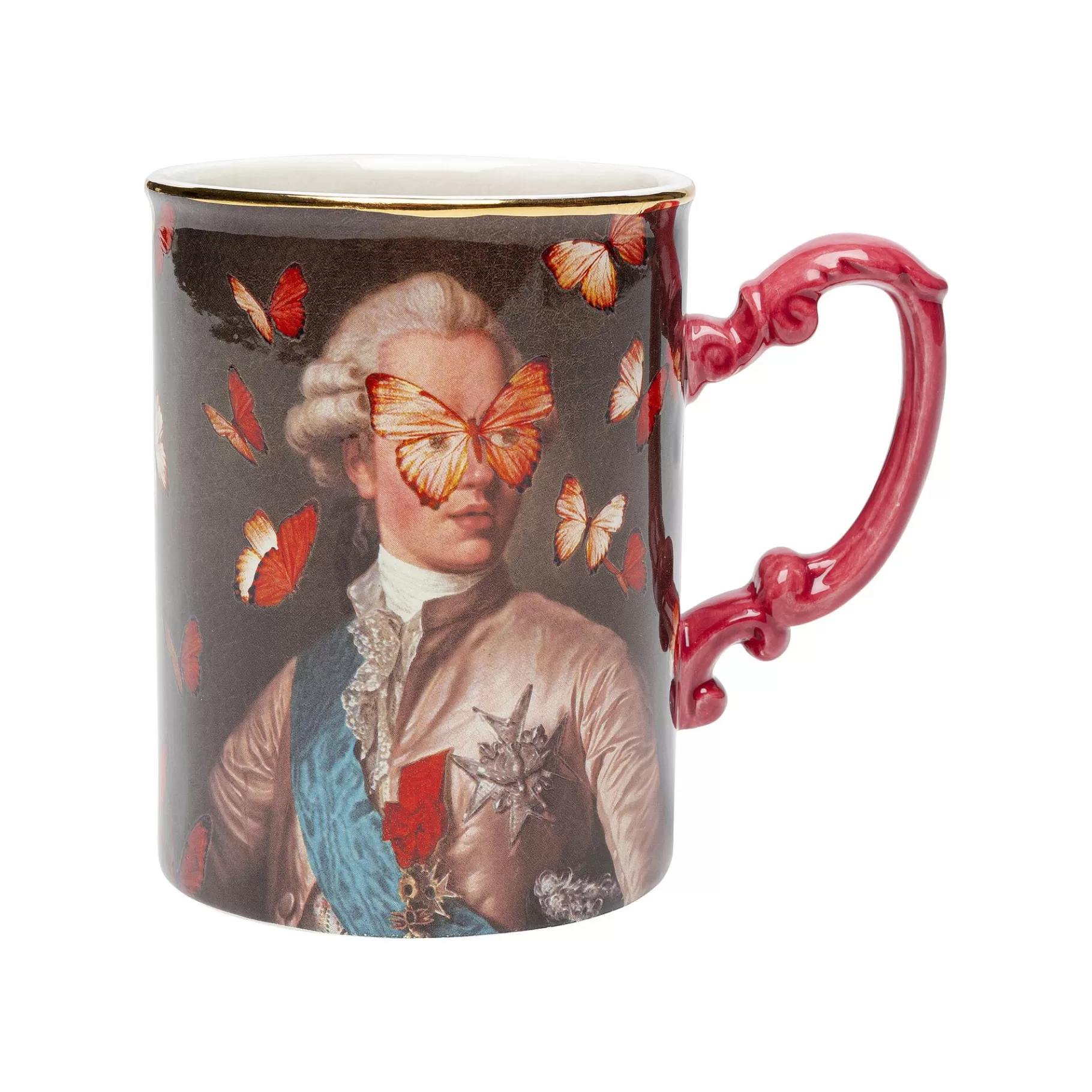 New Tasses Duc Papillons Set De 6   Vaisselle