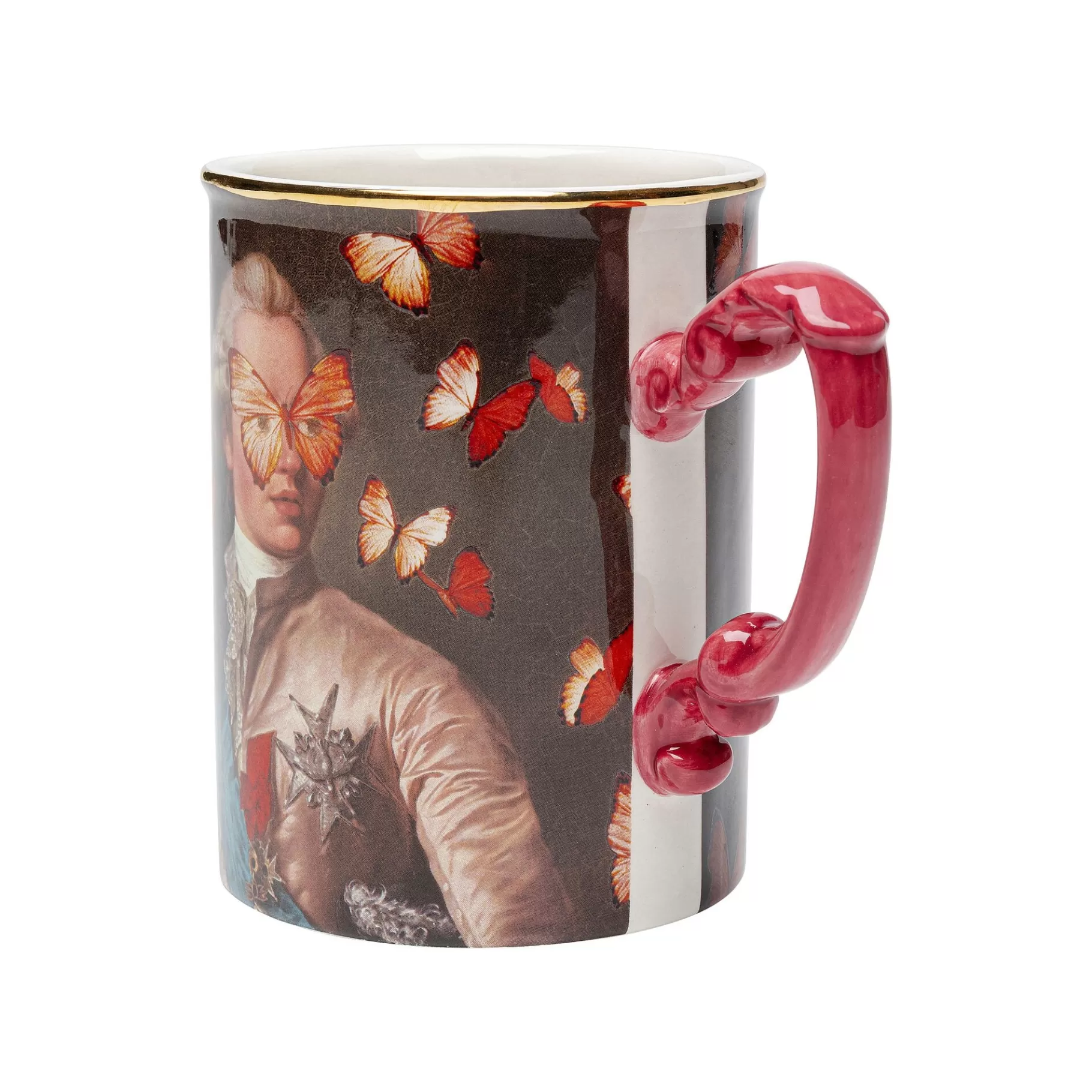 New Tasses Duc Papillons Set De 6   Vaisselle
