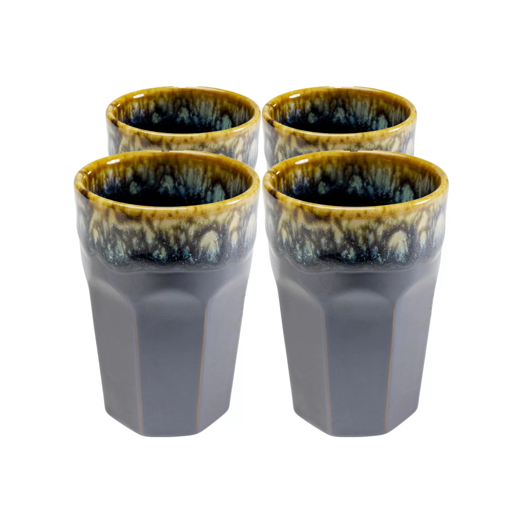 Sale Tasses Lio Bleues Set De 4   Vaisselle