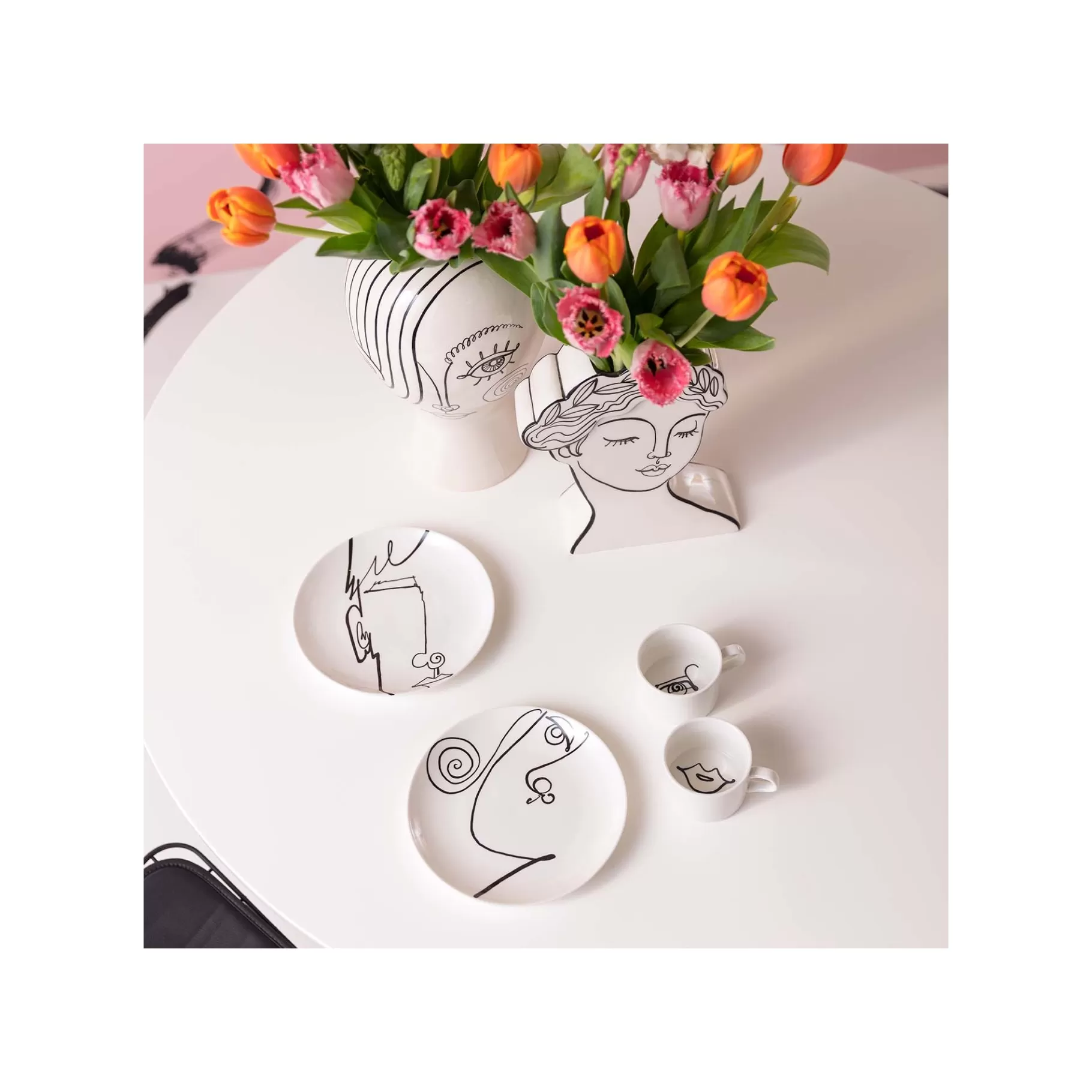 Best Sale Tasses Viso Femme Set De 4   Vaisselle
