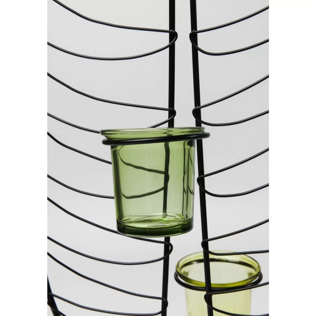 Portacandele e Lanterne KARE Design - Supporto per Lumini Foglia in Metallo 86cm, Decorazione Moderna per Interni