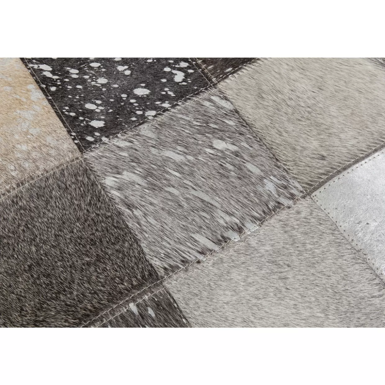 KARE Design Tappeto Peluche Cosmo - Grigio Antracite, 170x240 cm, Design Contemporaneo per Interni Moderni