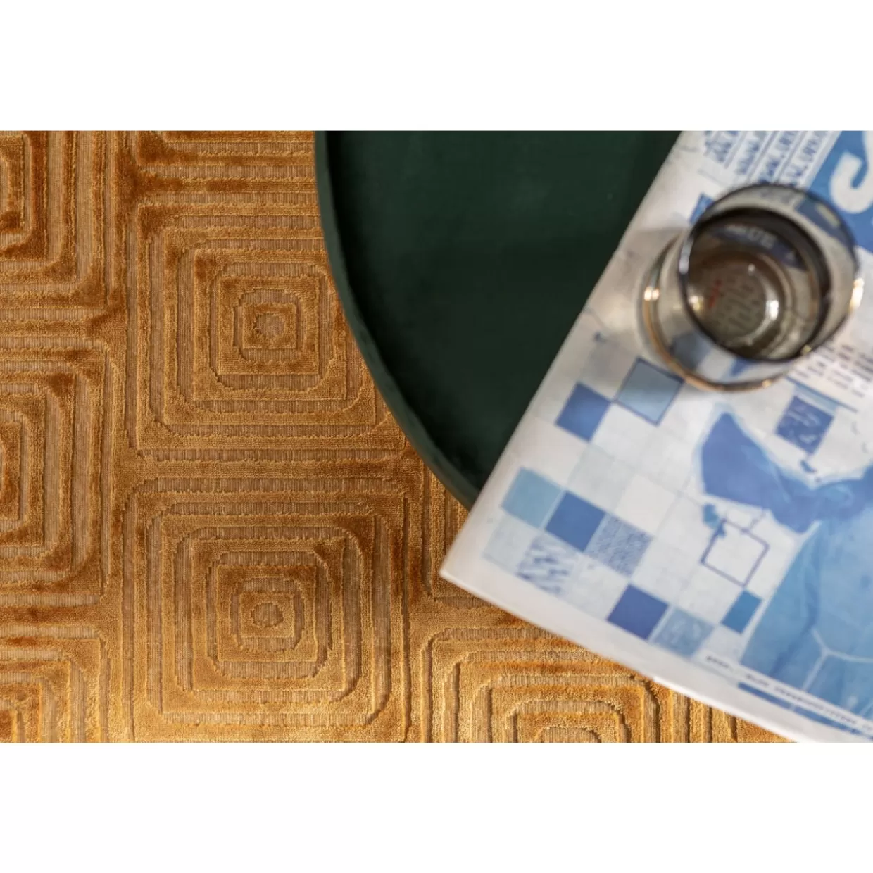 Tappeto Moderno Costa Sabbia Dorata KARE Design - 170x240 cm Ideale per Ambienti Contemporanei