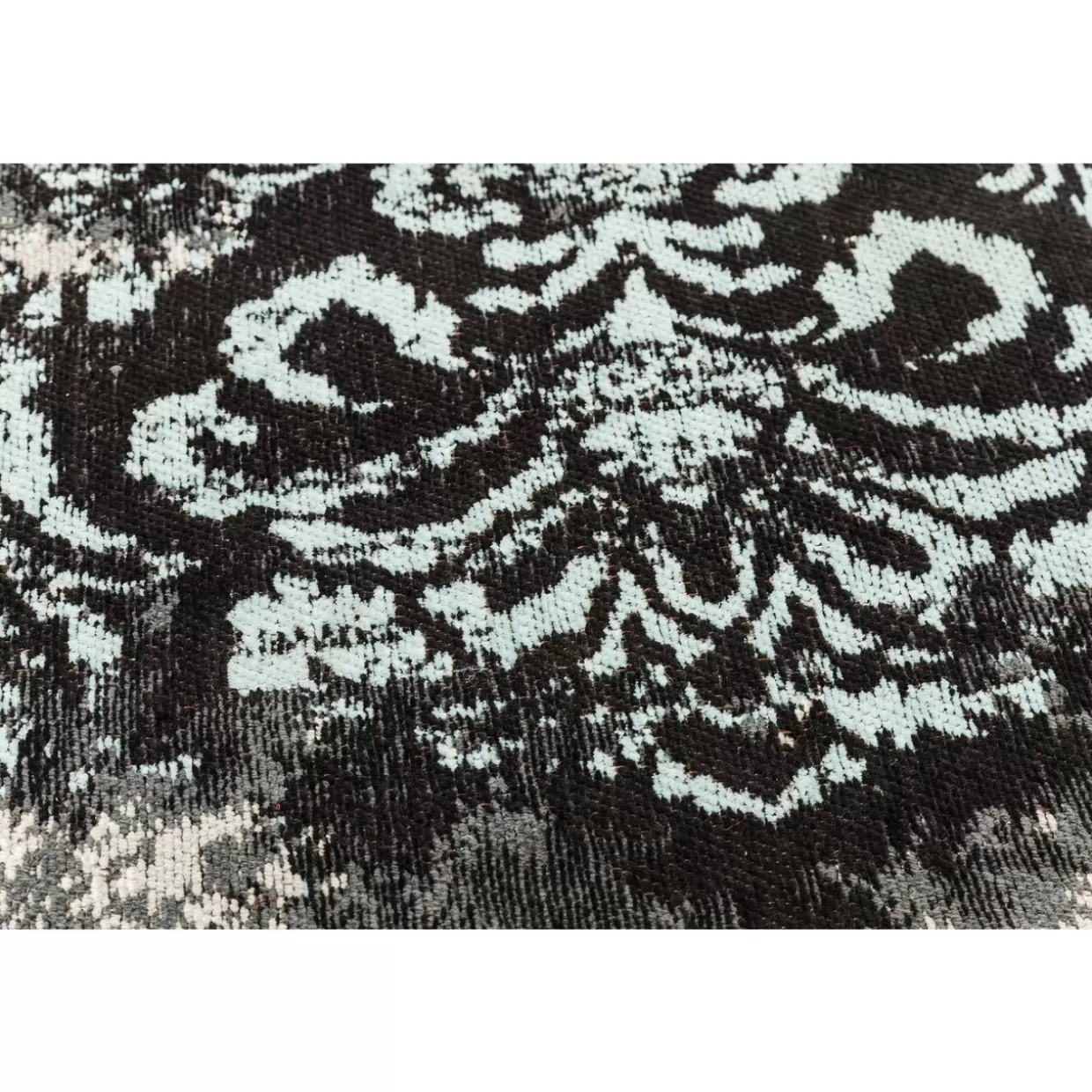 Tappeto Kilim Turchese Decorativo 200x300 cm - Design Unico Manufatto a Mano per Arredamento Boho-Chic | Collezione KARE