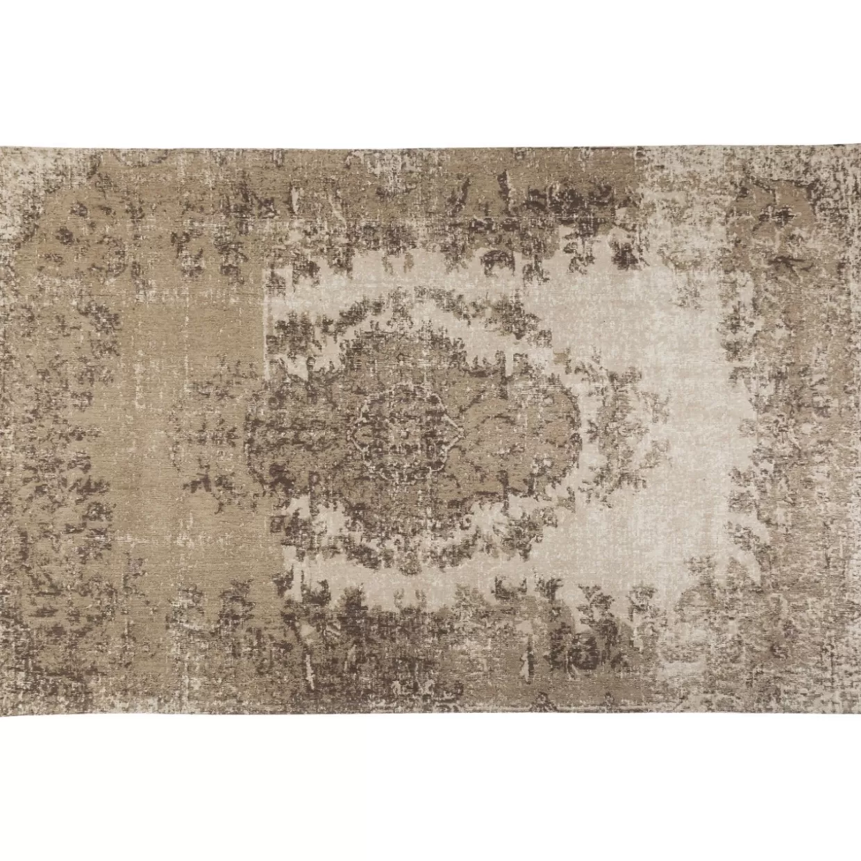 KARE Design Tappeto Kilim Pop Autentico – Beige Naturale, 170x240 cm per Ambienti Moderni