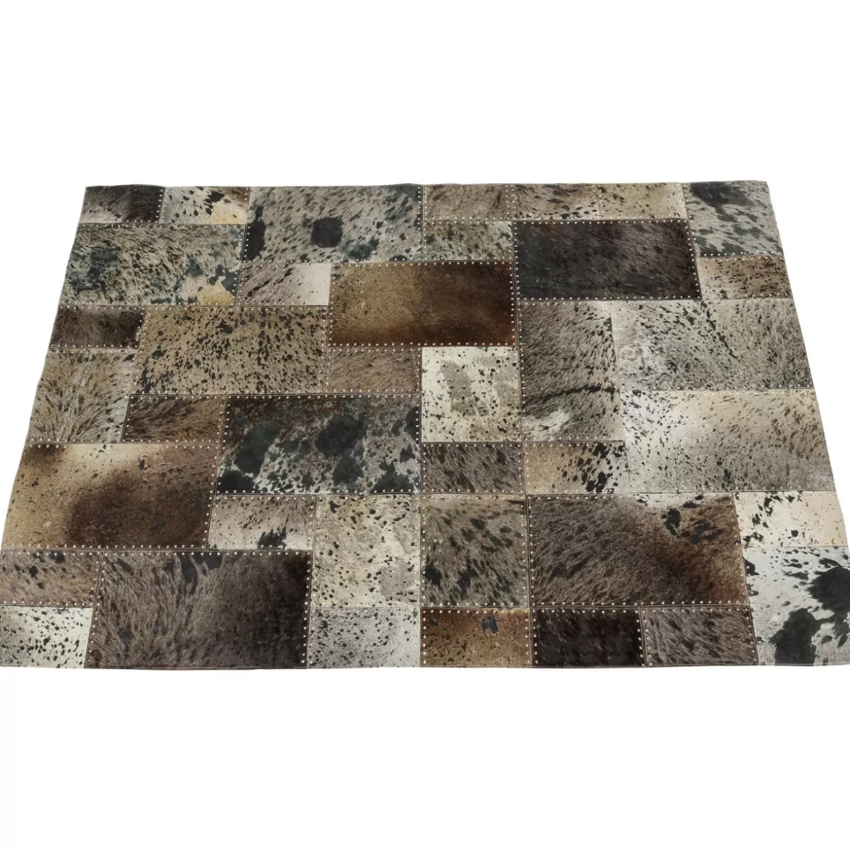 Tappeto Moderno a Quadri Grigio Antracite 170x240 cm per Soggiorno - Design Esclusivo KARE