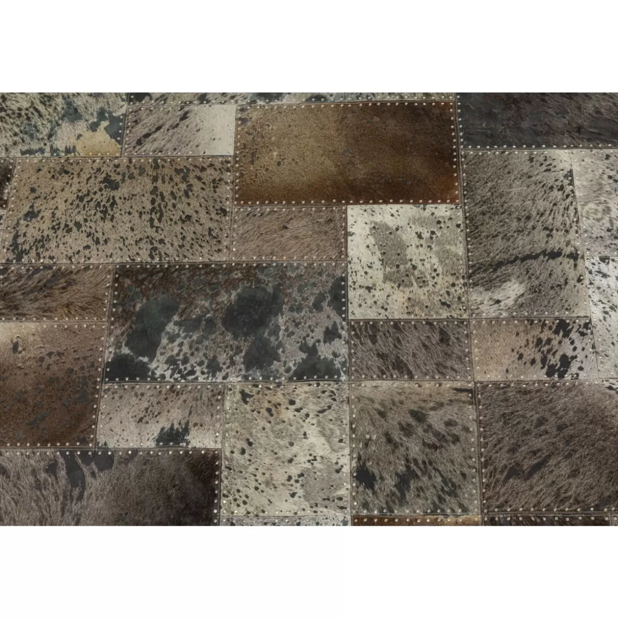 Tappeto Moderno a Quadri Grigio Antracite 170x240 cm per Soggiorno - Design Esclusivo KARE