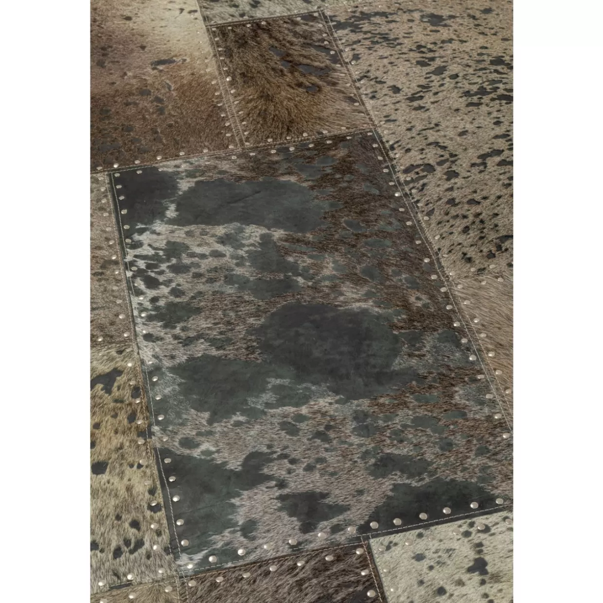 Tappeto Moderno a Quadri Grigio Antracite 170x240 cm per Soggiorno - Design Esclusivo KARE
