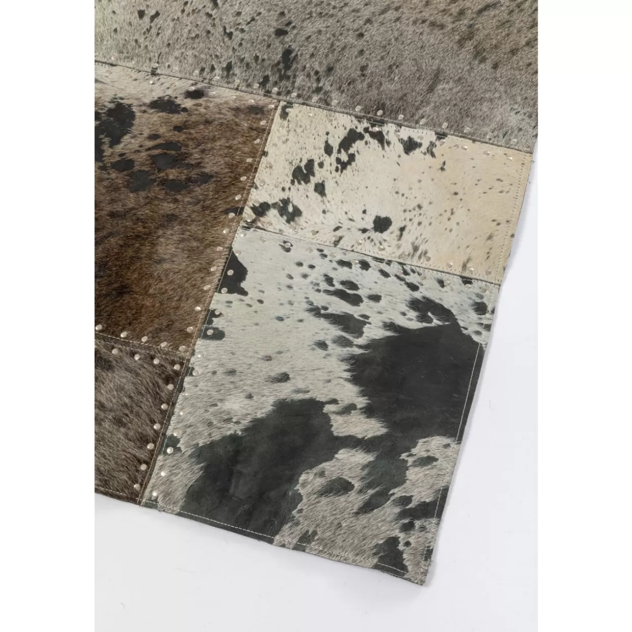Tappeto Moderno a Quadri Grigio Antracite 170x240 cm per Soggiorno - Design Esclusivo KARE