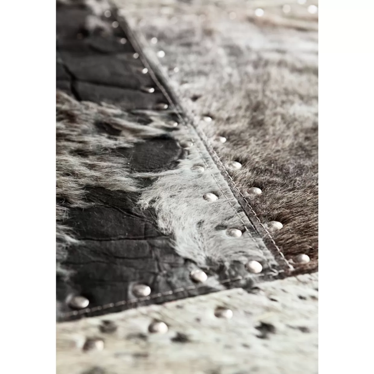 Tappeto Moderno a Quadri Grigio Antracite 170x240 cm per Soggiorno - Design Esclusivo KARE