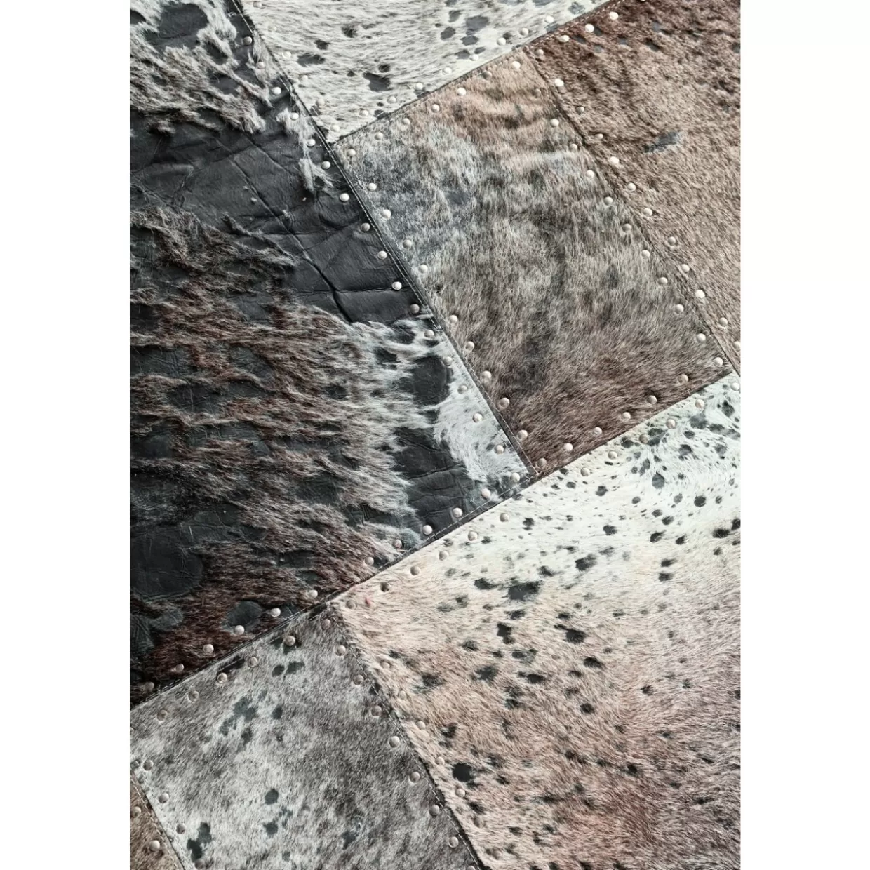 Tappeto Moderno a Quadri Grigio Antracite 170x240 cm per Soggiorno - Design Esclusivo KARE