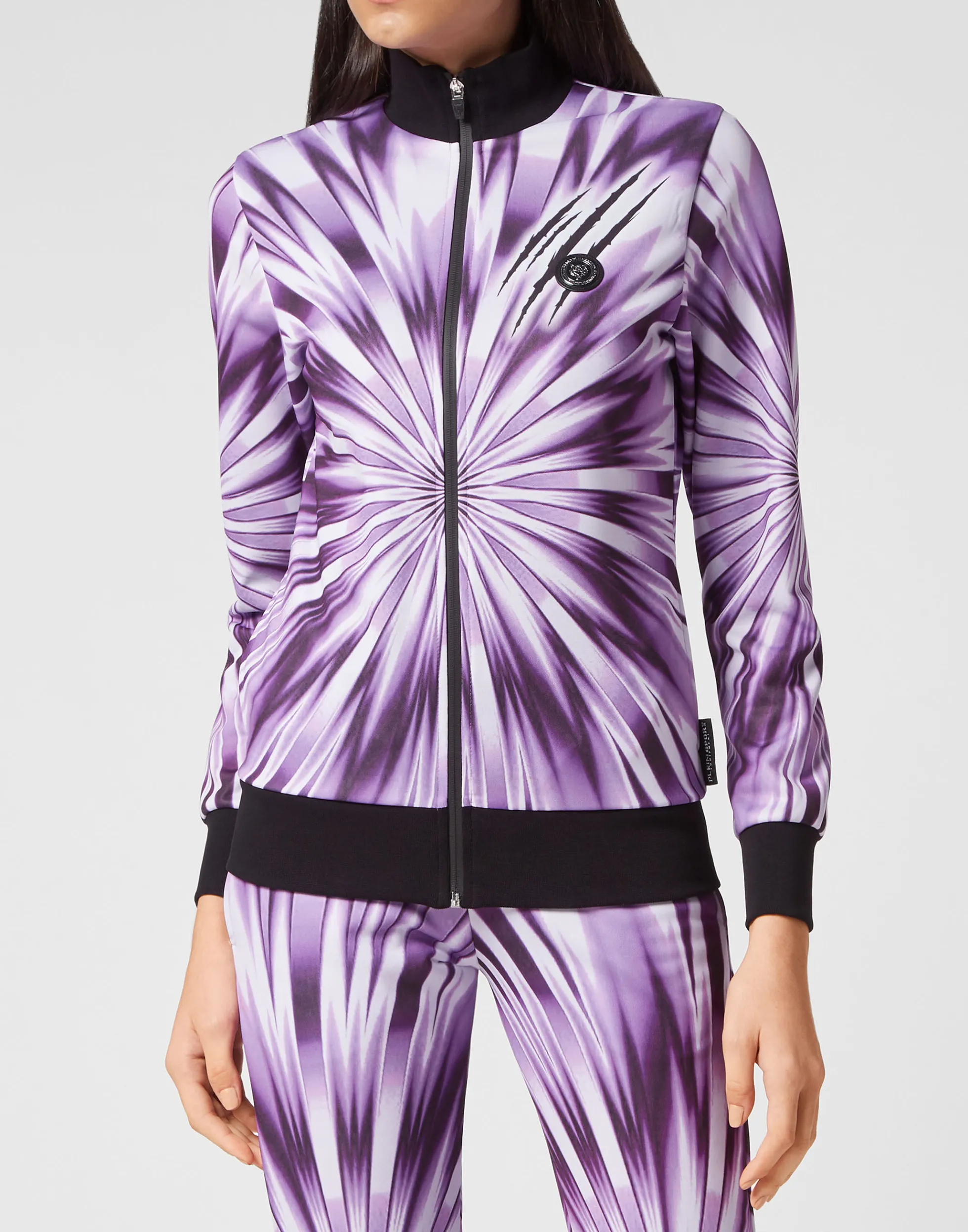 Plein Sport Donna: Completo Jogging Effetto Tie-Dye con Felpa e Pantaloni Coordinati - Stile Urban