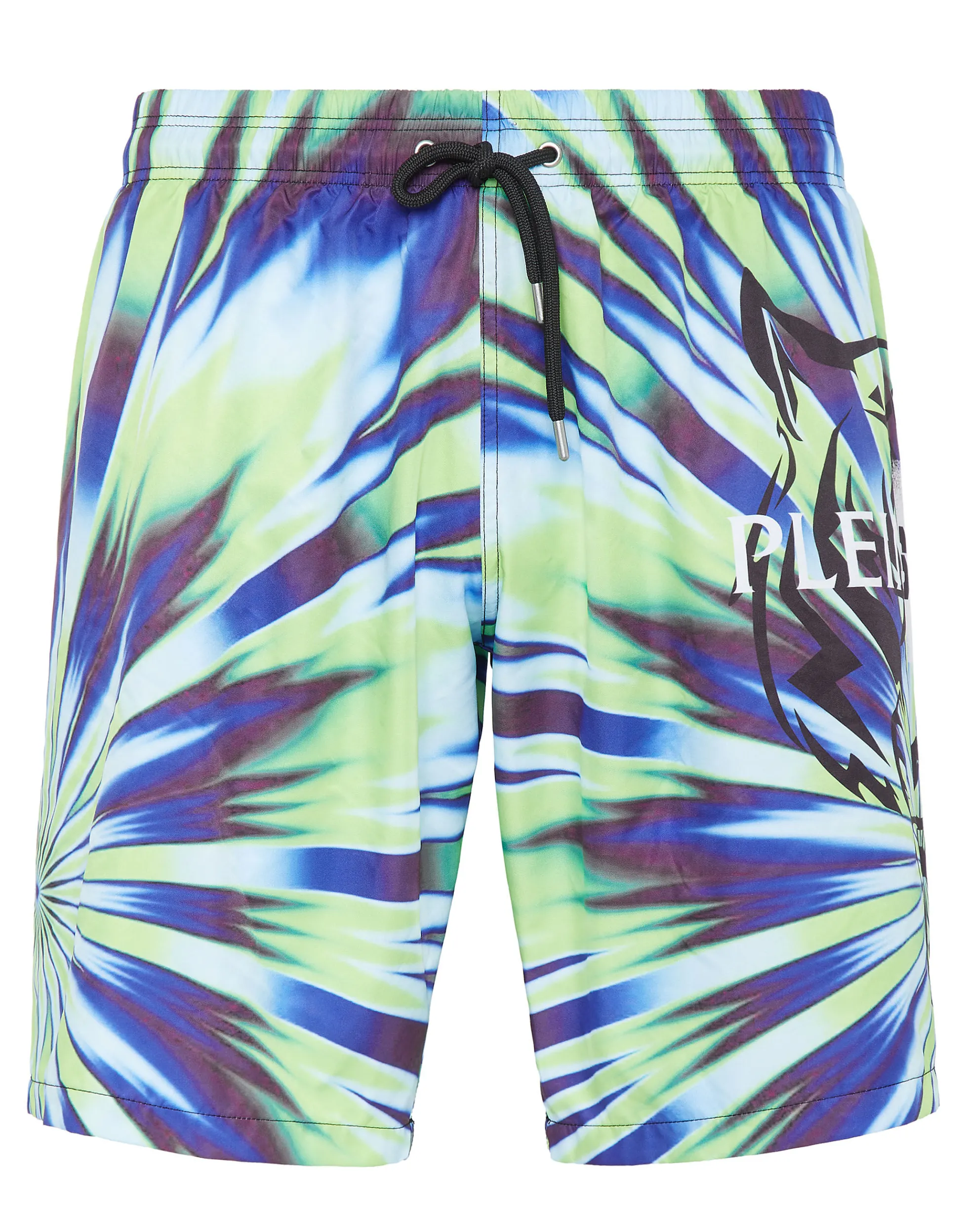 Pantaloncini da Nuoto Uomo Plein Sport con Stampa Tie-Dye e Motivo Tigre - Design Avventuroso e Stile Elegante
