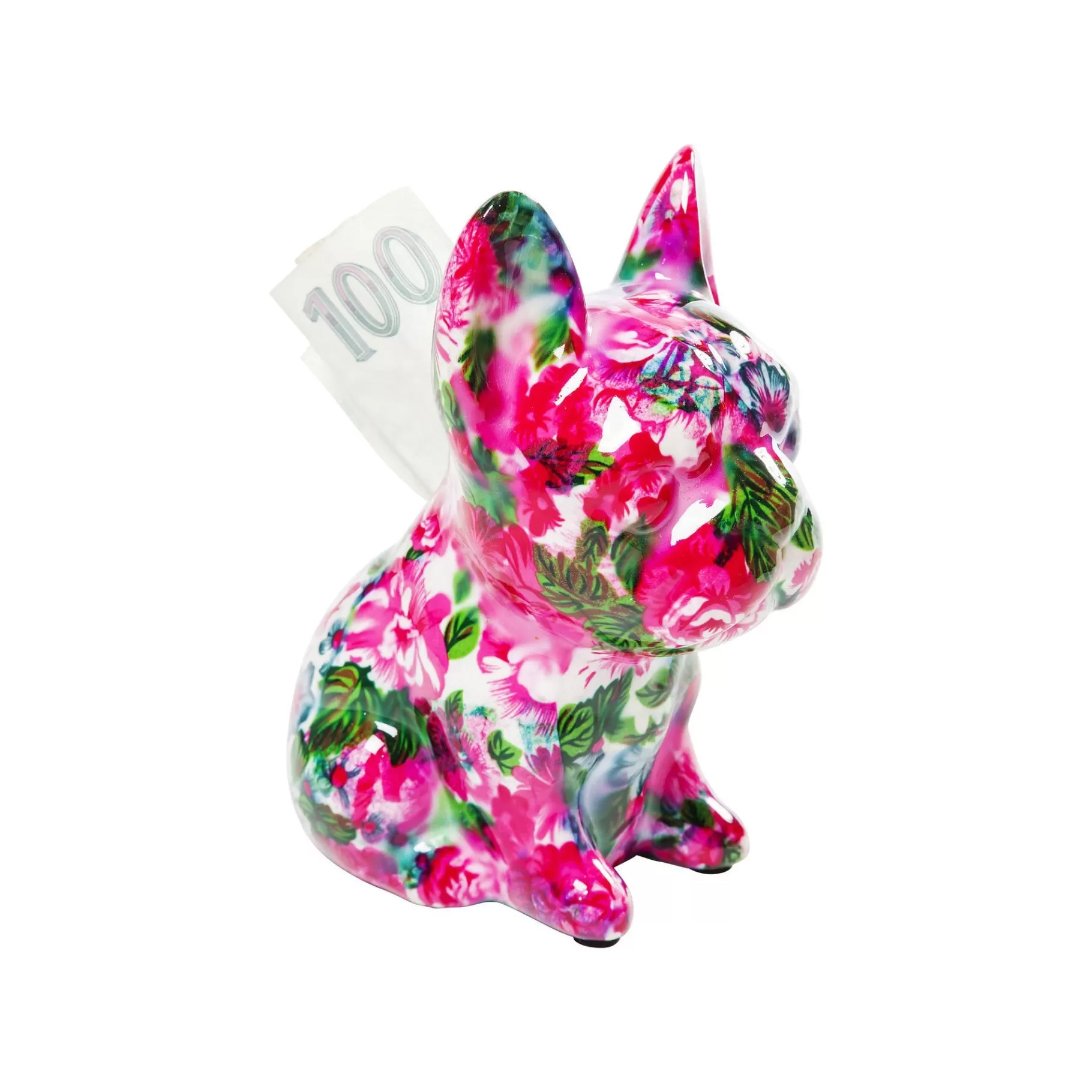 Tirelli decorativi a tema cane e fiori - Set da 4 pezzi artigianali 12 cm per arredamento creativo