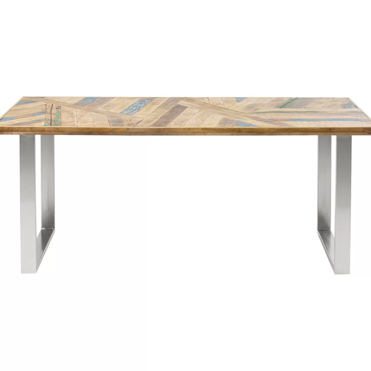 Tavolo Design Moderno KARE - Stile Astratto con Dettagli Cromati, Perfetto per Soggiorno Contemporaneo 180x90