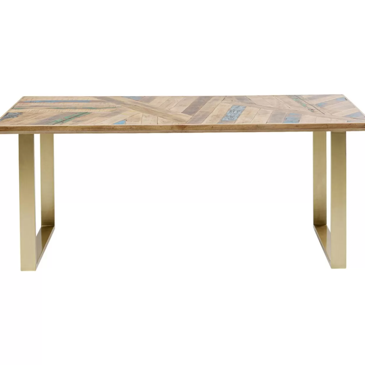 Tavoro Design Esclusivo in Ottone - Struttura Astratta 180x90 cm per Soggiorno Contemporaneo
