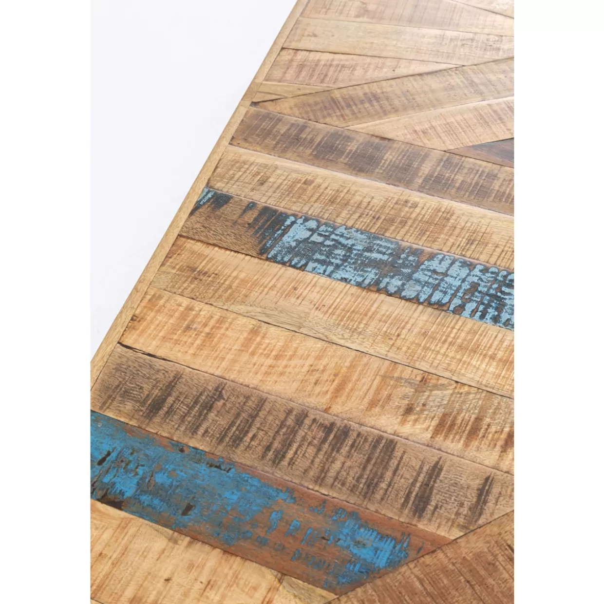 Tavolo design KARE in stile astratto - Finitura argento lucido 180x90 cm per ambienti moderni