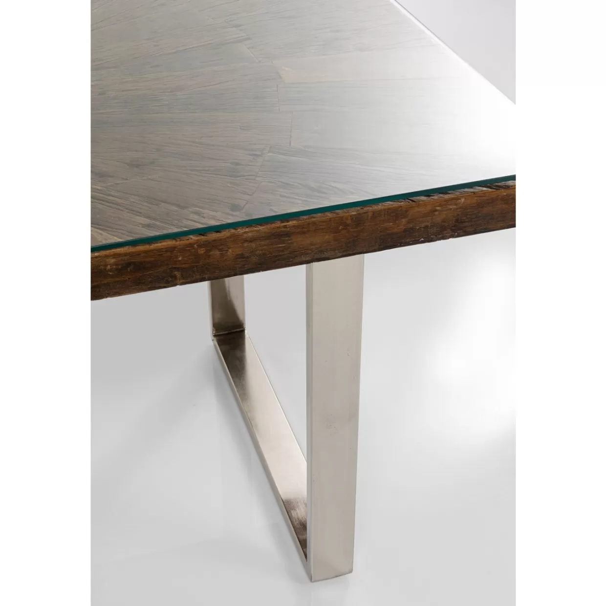 KARE Design - Tavolo moderno Conley Chrom in acciaio satinato, dimensioni 180x90 cm - Soluzione elegante per ambienti contemporanei