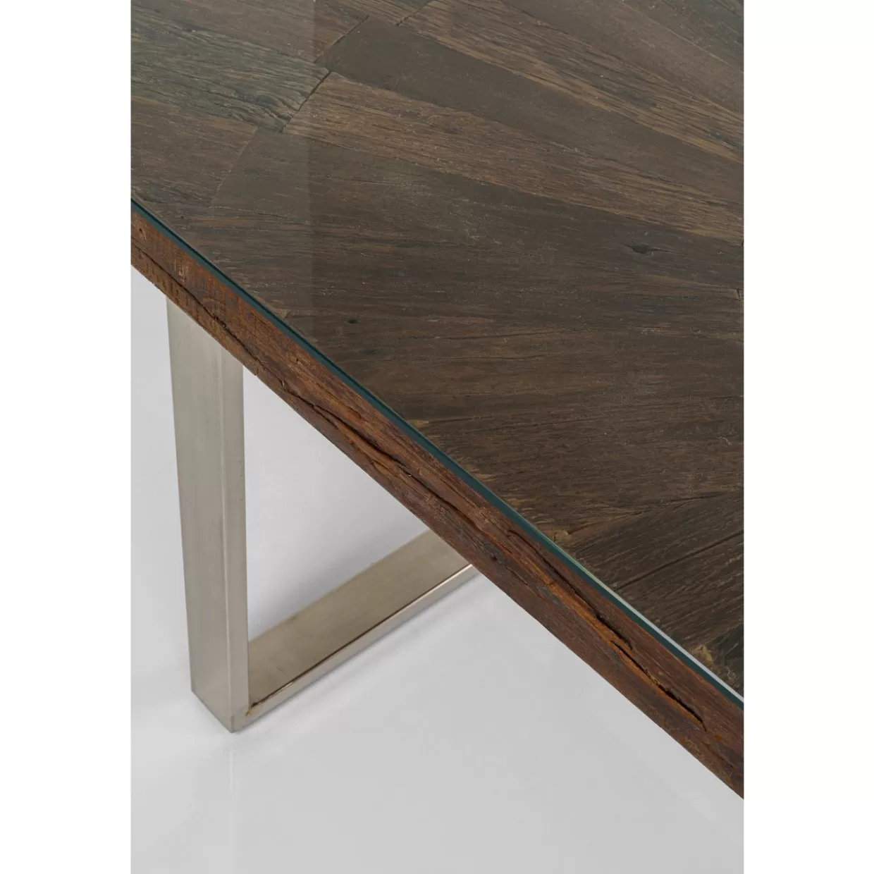 KARE Design - Tavolo moderno Conley Chrom in acciaio satinato, dimensioni 180x90 cm - Soluzione elegante per ambienti contemporanei