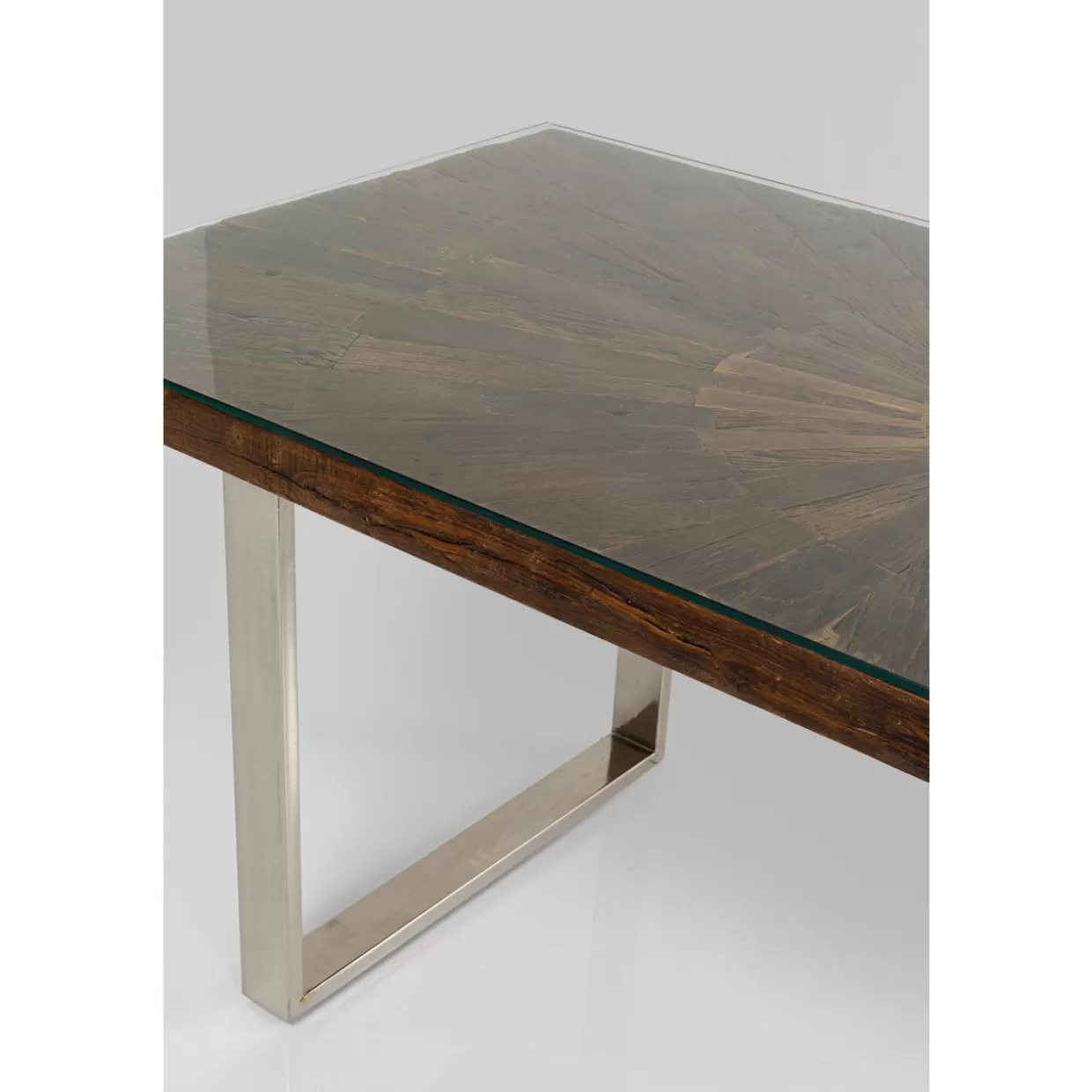 KARE Design - Tavolo moderno Conley Chrom in acciaio satinato, dimensioni 180x90 cm - Soluzione elegante per ambienti contemporanei