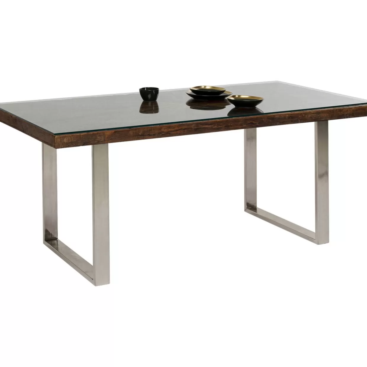 KARE Design - Tavolo moderno Conley Chrom in acciaio satinato, dimensioni 180x90 cm - Soluzione elegante per ambienti contemporanei