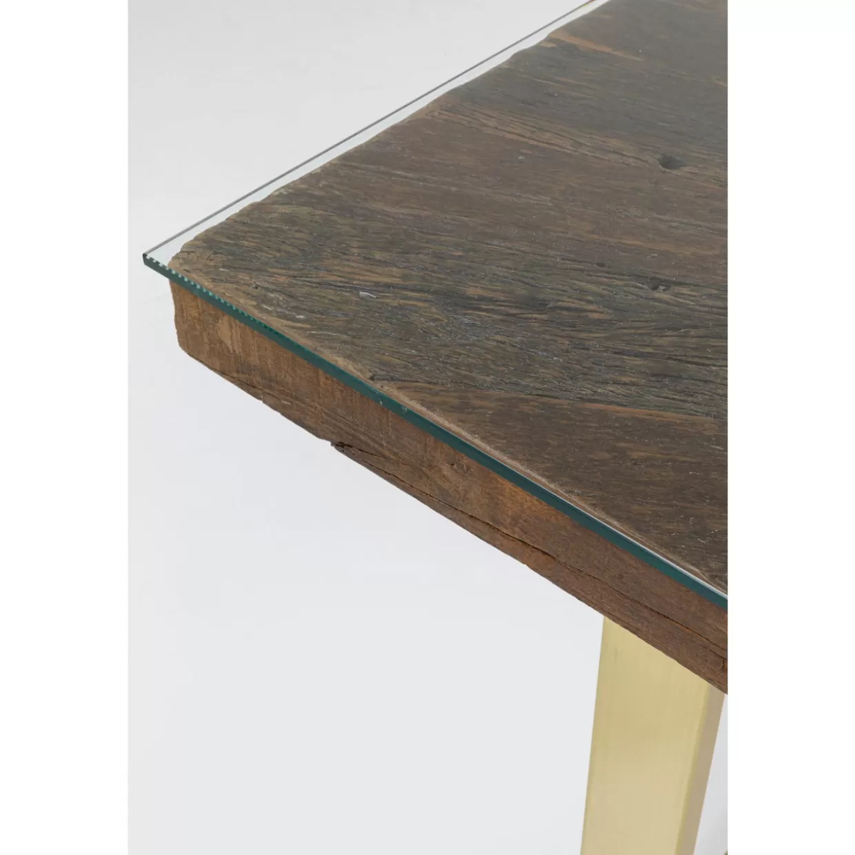 Tavolo moderno Conley in metallo effetto ottone 160x80 cm - Design elegante per interni by KARE